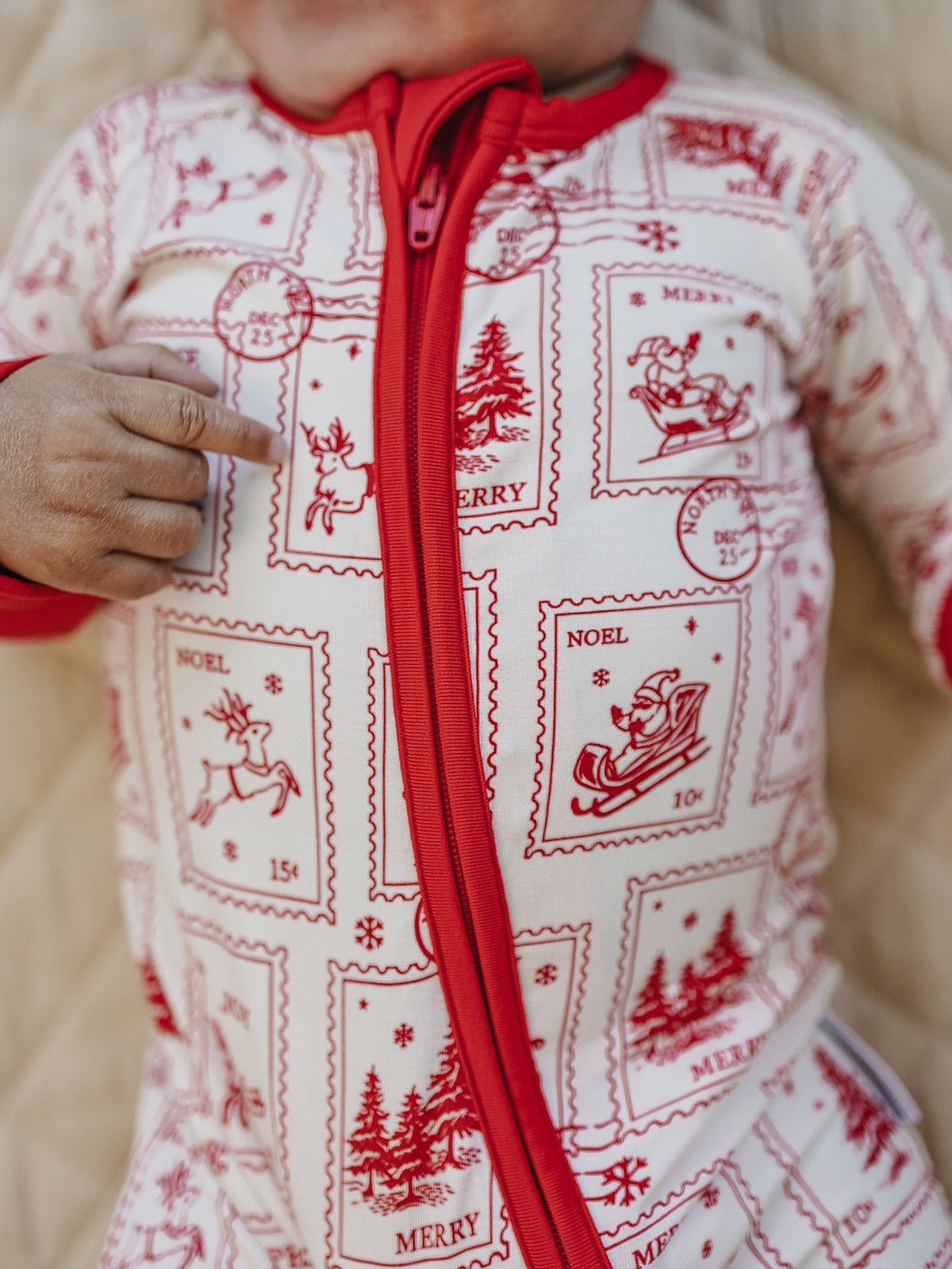 Bamboo Zip Romper | North Pole Stamps