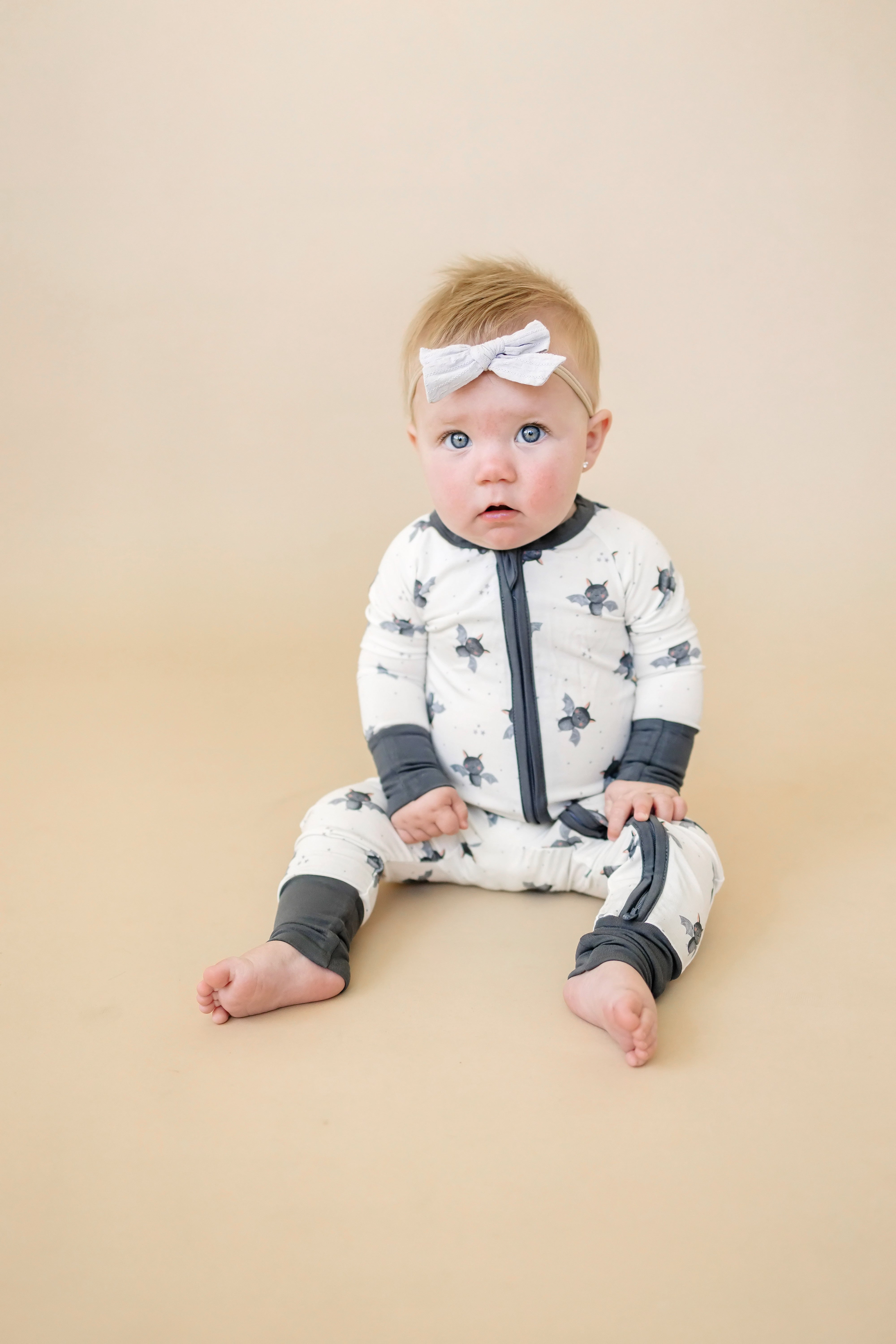 Batty for Bedtime Bamboo Zippy Romper *Newborn only