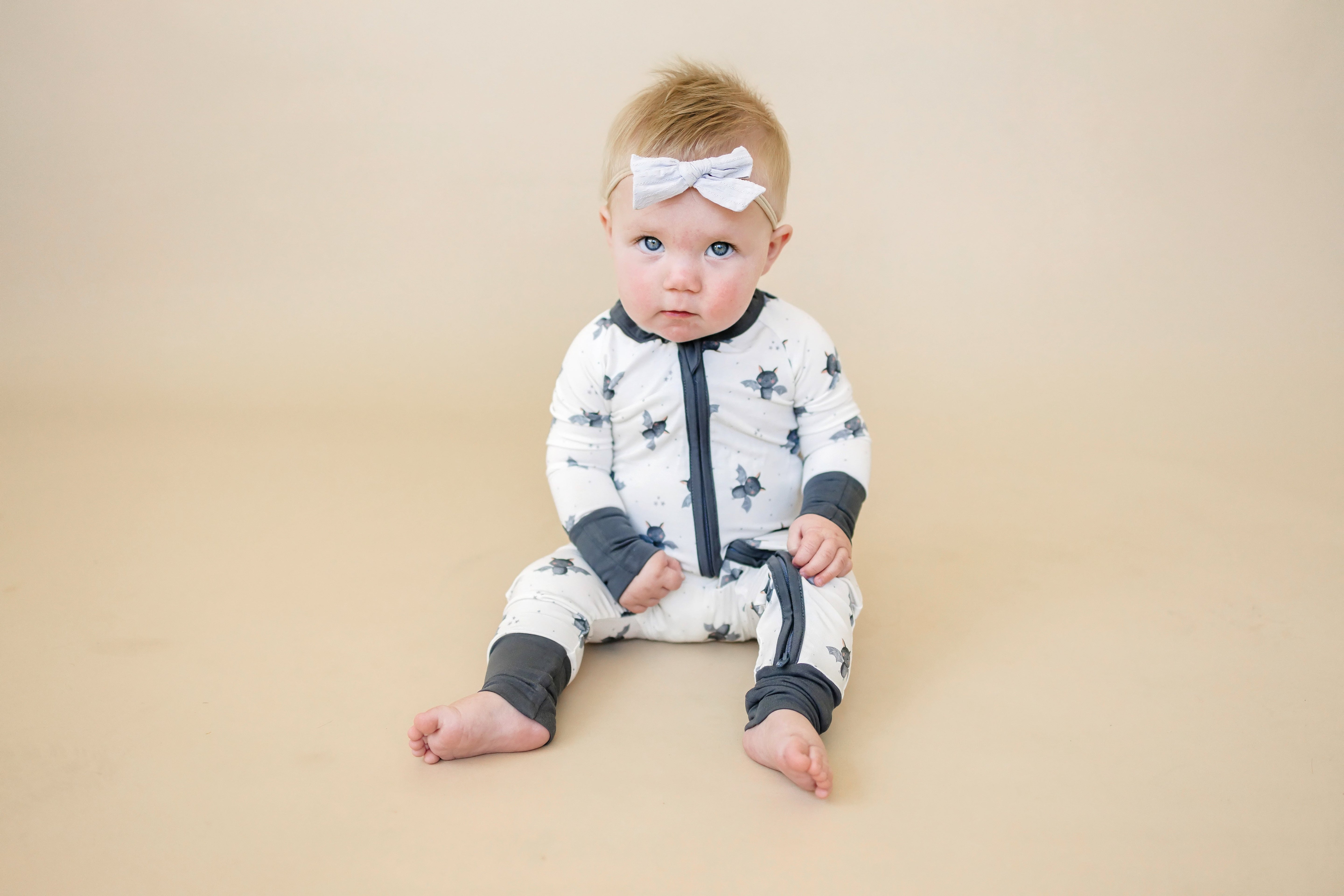 Batty for Bedtime Bamboo Zippy Romper *Newborn only