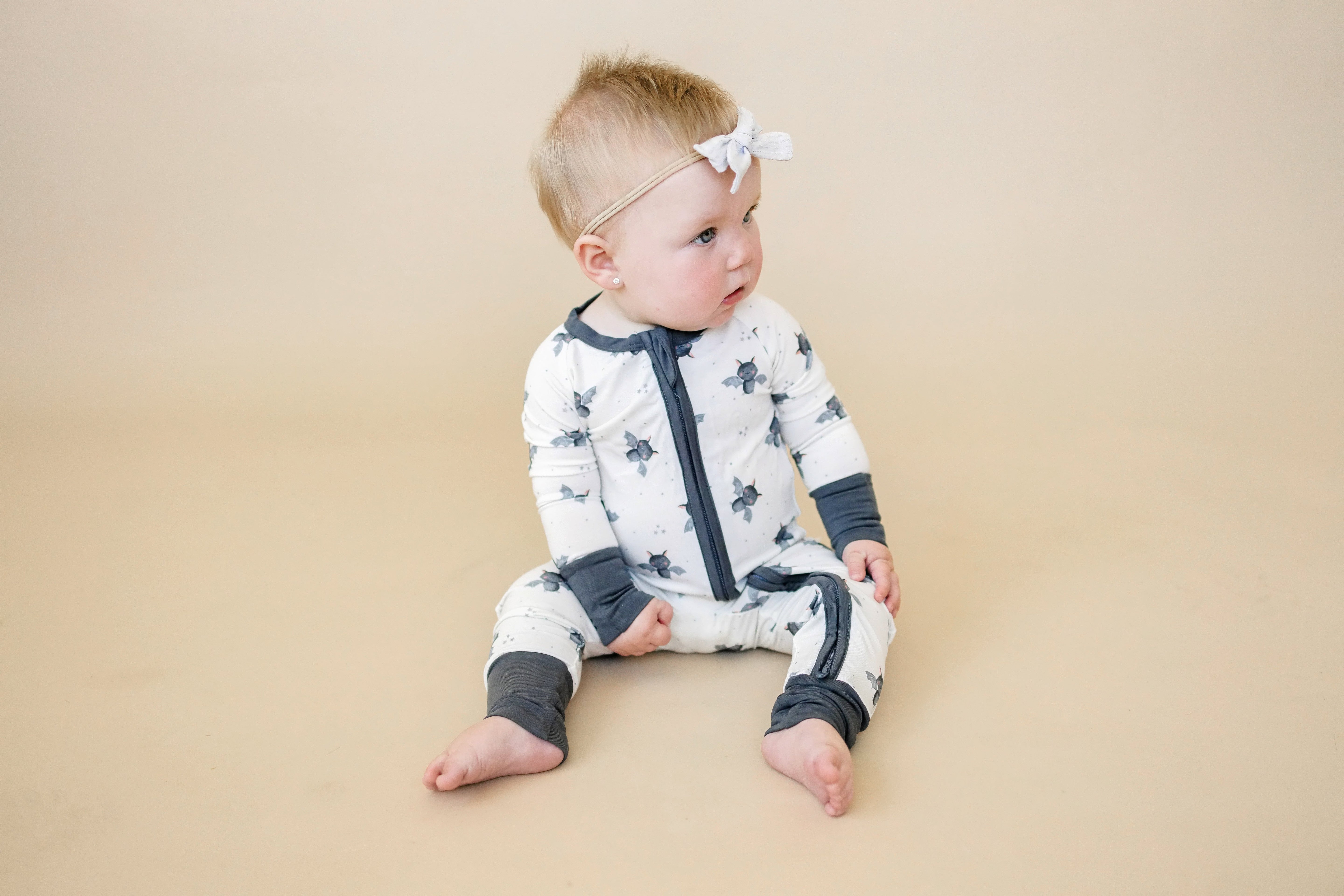 Batty for Bedtime Bamboo Zippy Romper *Newborn only
