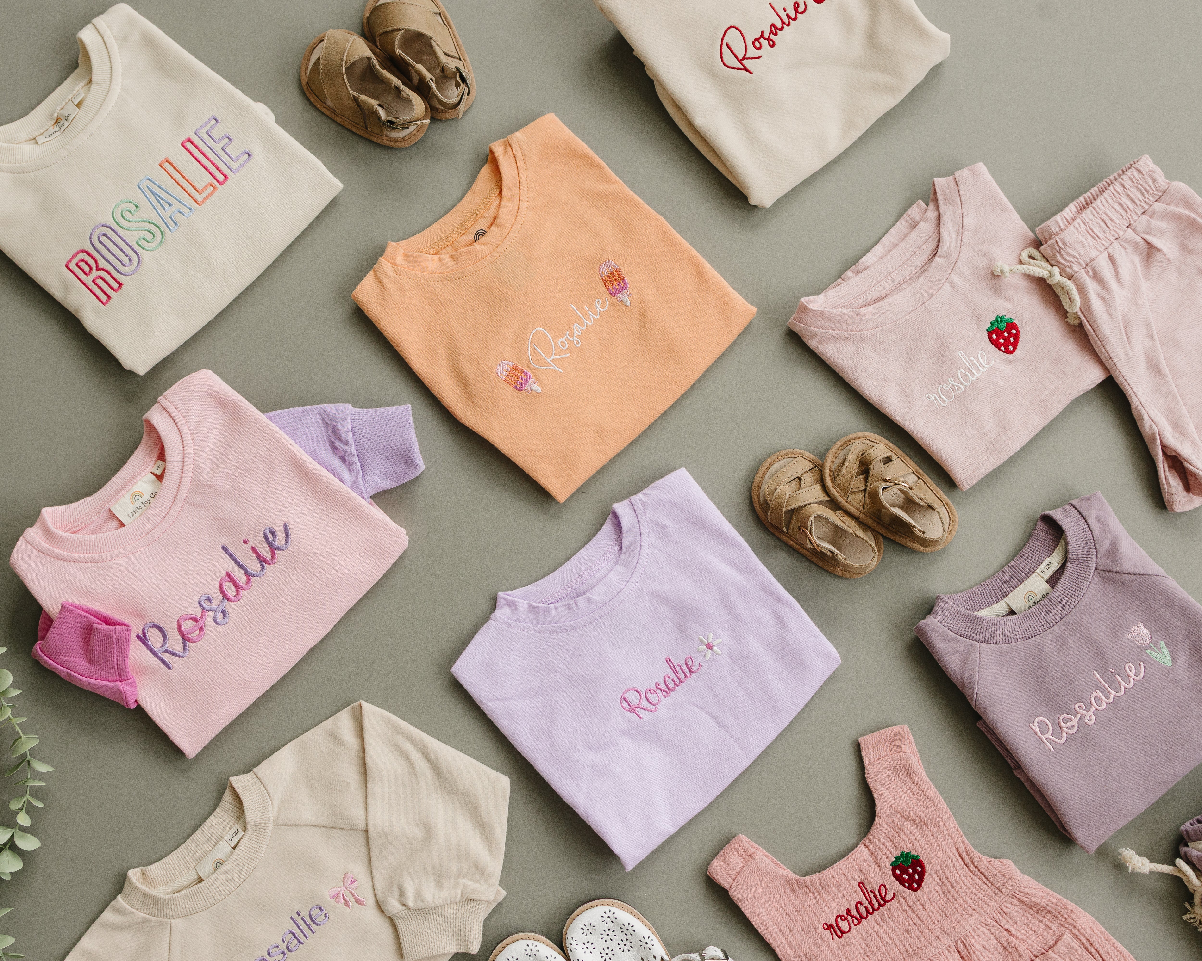 Custom Embroidered Colorblock Sweatshirt Romper