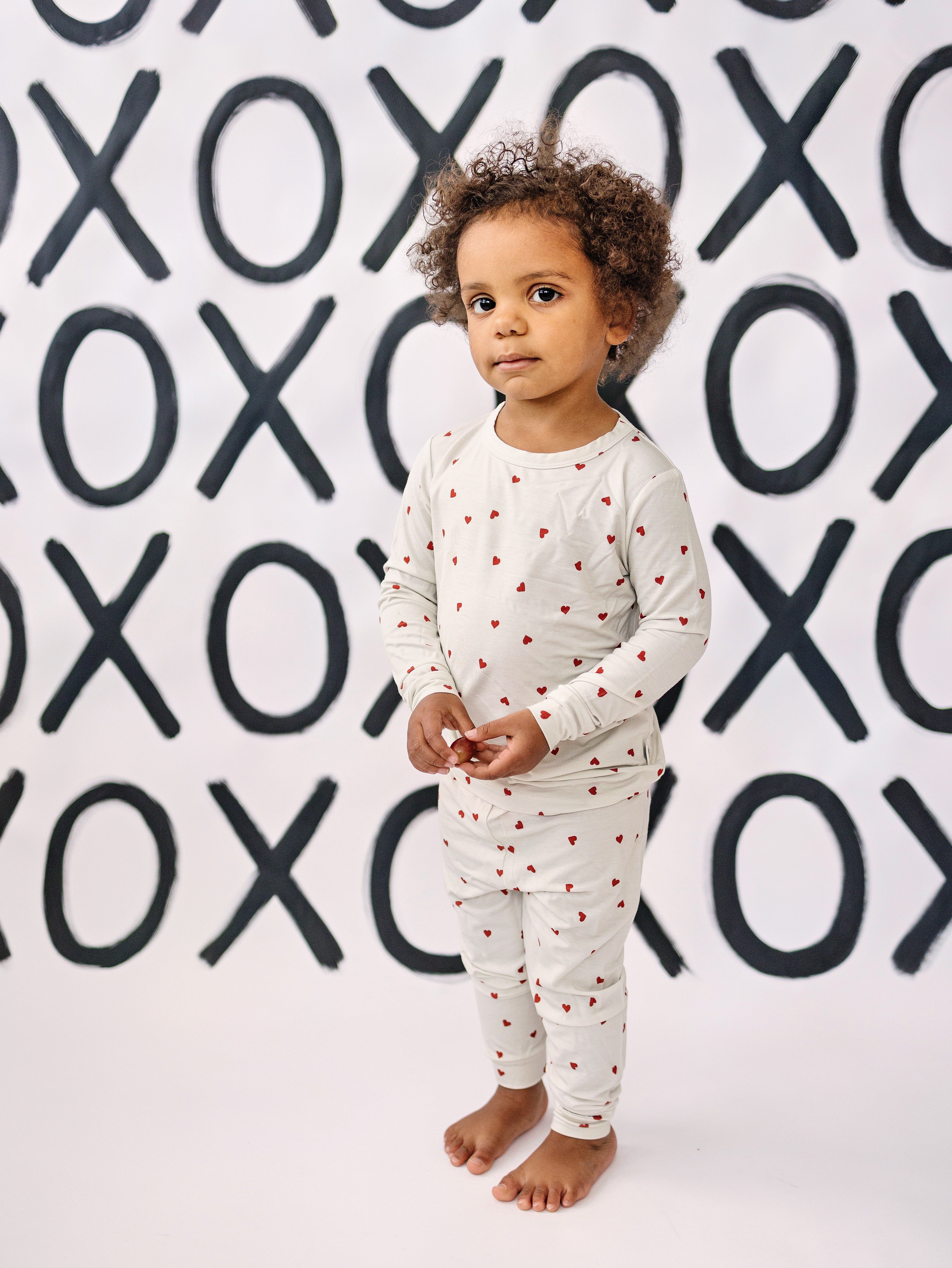 Tiny Hearts 2pc Bamboo Pajamas