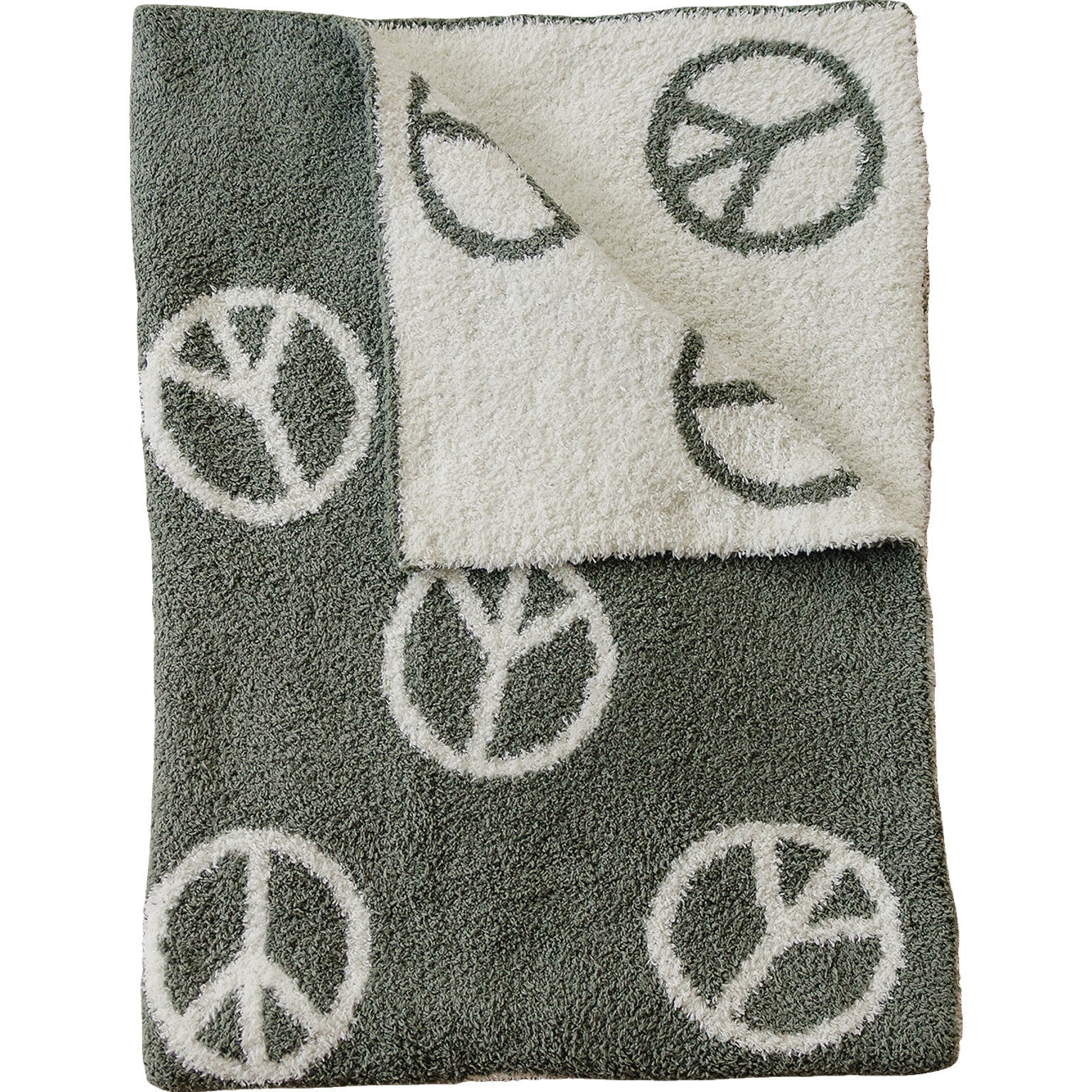 Peace Plush Blanket  Mebie Baby