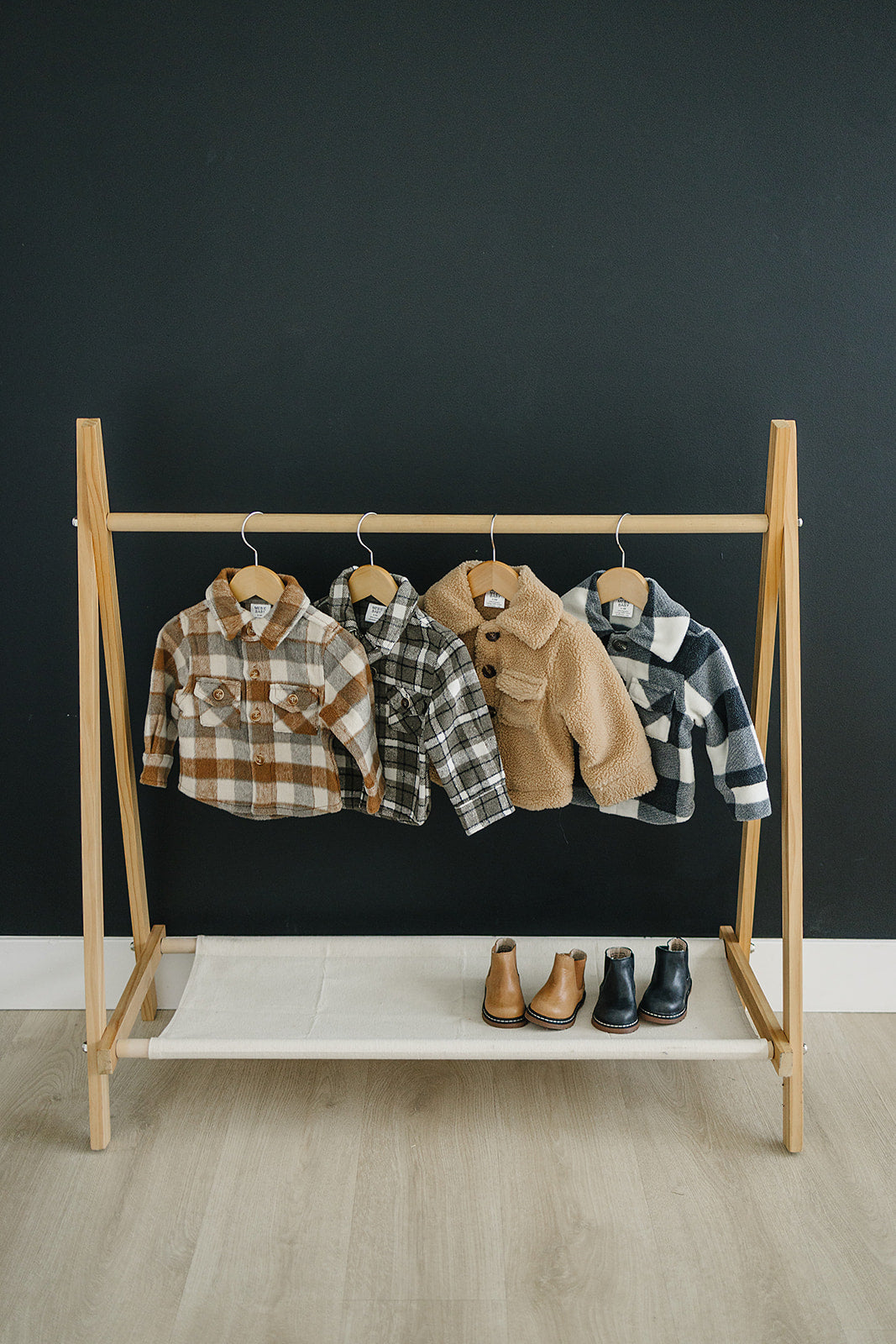 Checkered Sherpa Shacket Mebie Baby