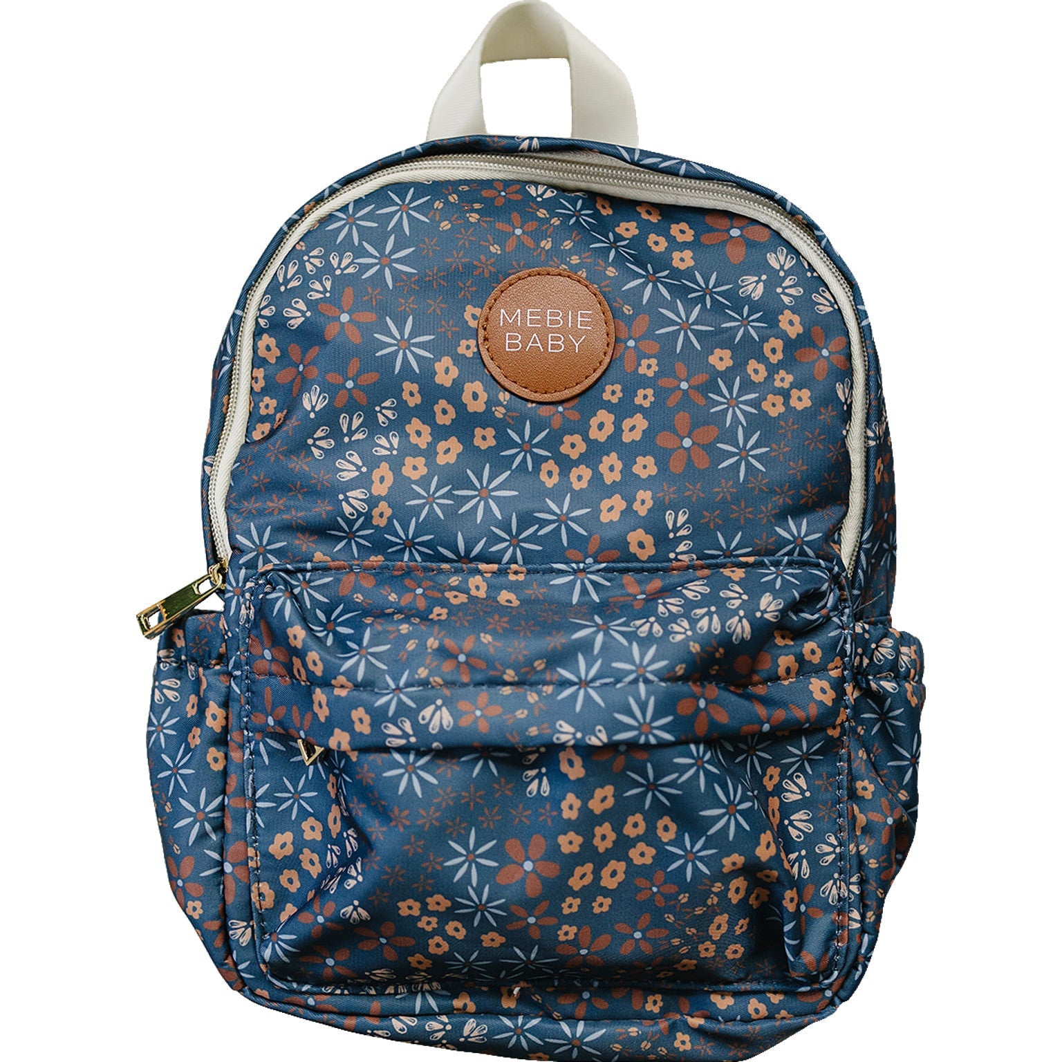 Navy Floral Mini Backpack  Mebie Baby