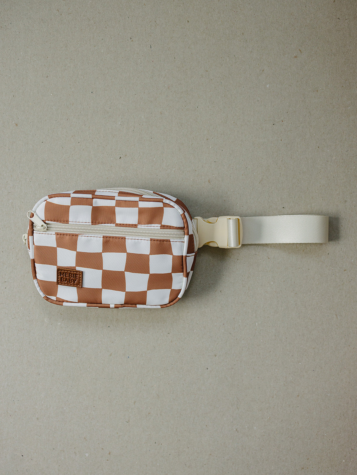 Rust Wavy Checkered Mini Fanny Pack Mebie Baby