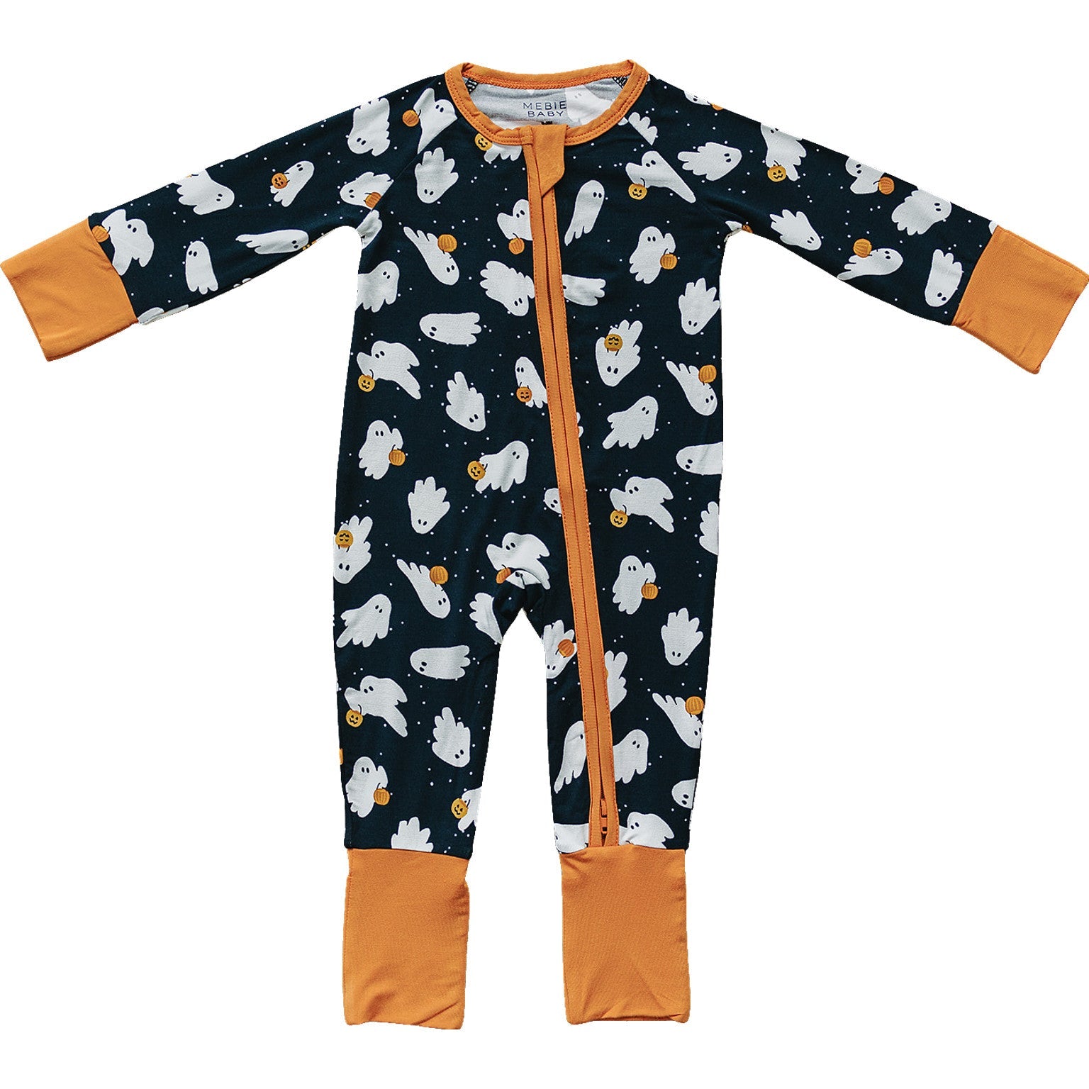 Ghosts Bamboo Zipper Mebie Baby