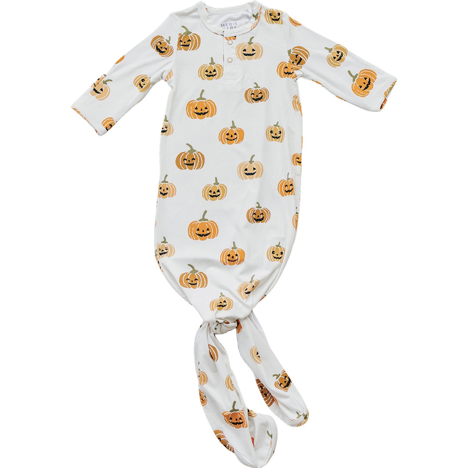 Pumpkins Bamboo Knot Gown Mebie Baby