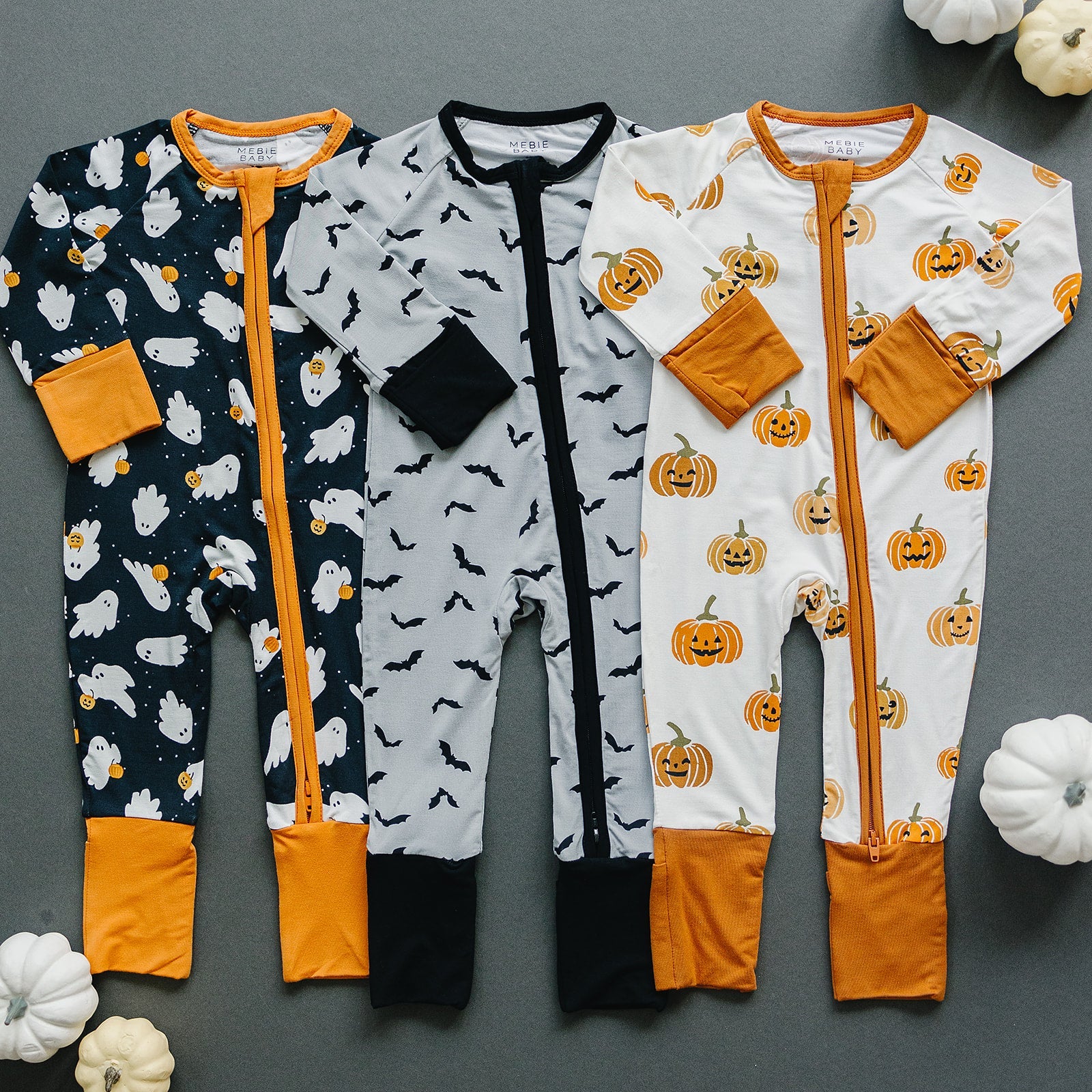 Bats Bamboo Zipper Mebie Baby