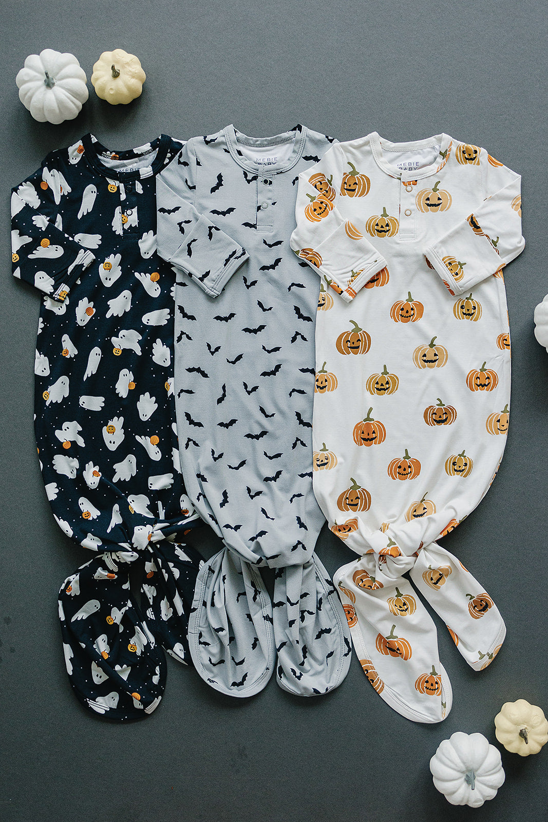 Pumpkins Bamboo Knot Gown Mebie Baby