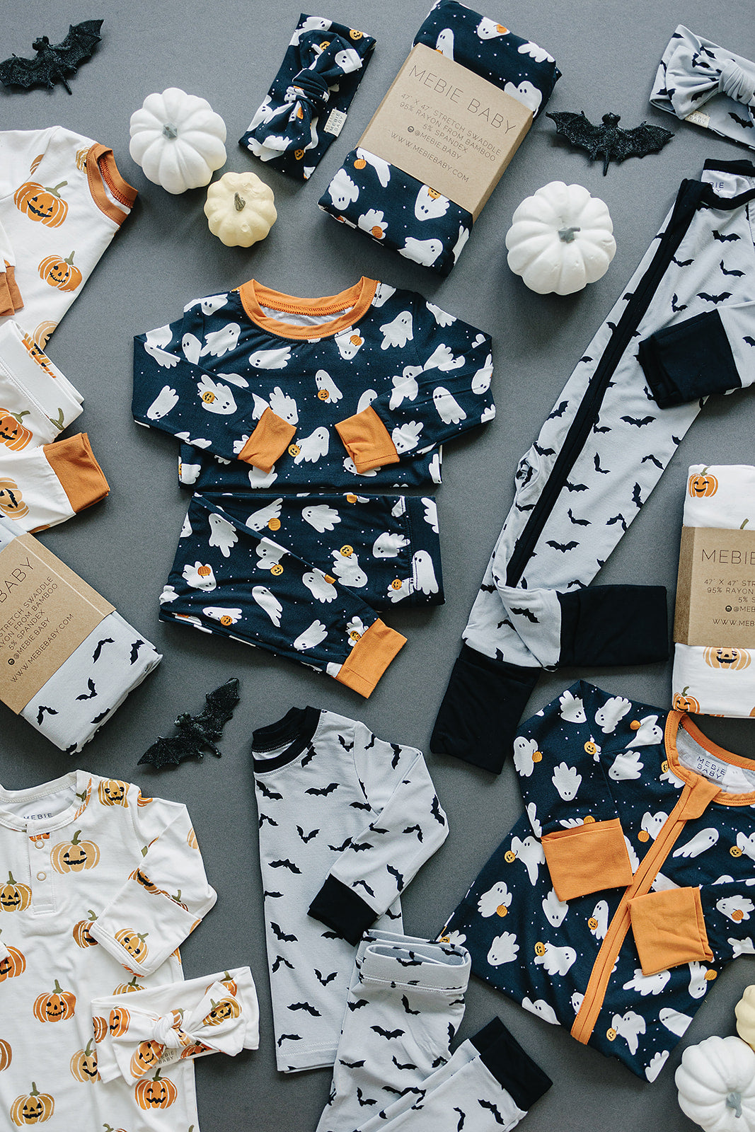 Ghosts Bamboo Cozy Set Mebie Baby