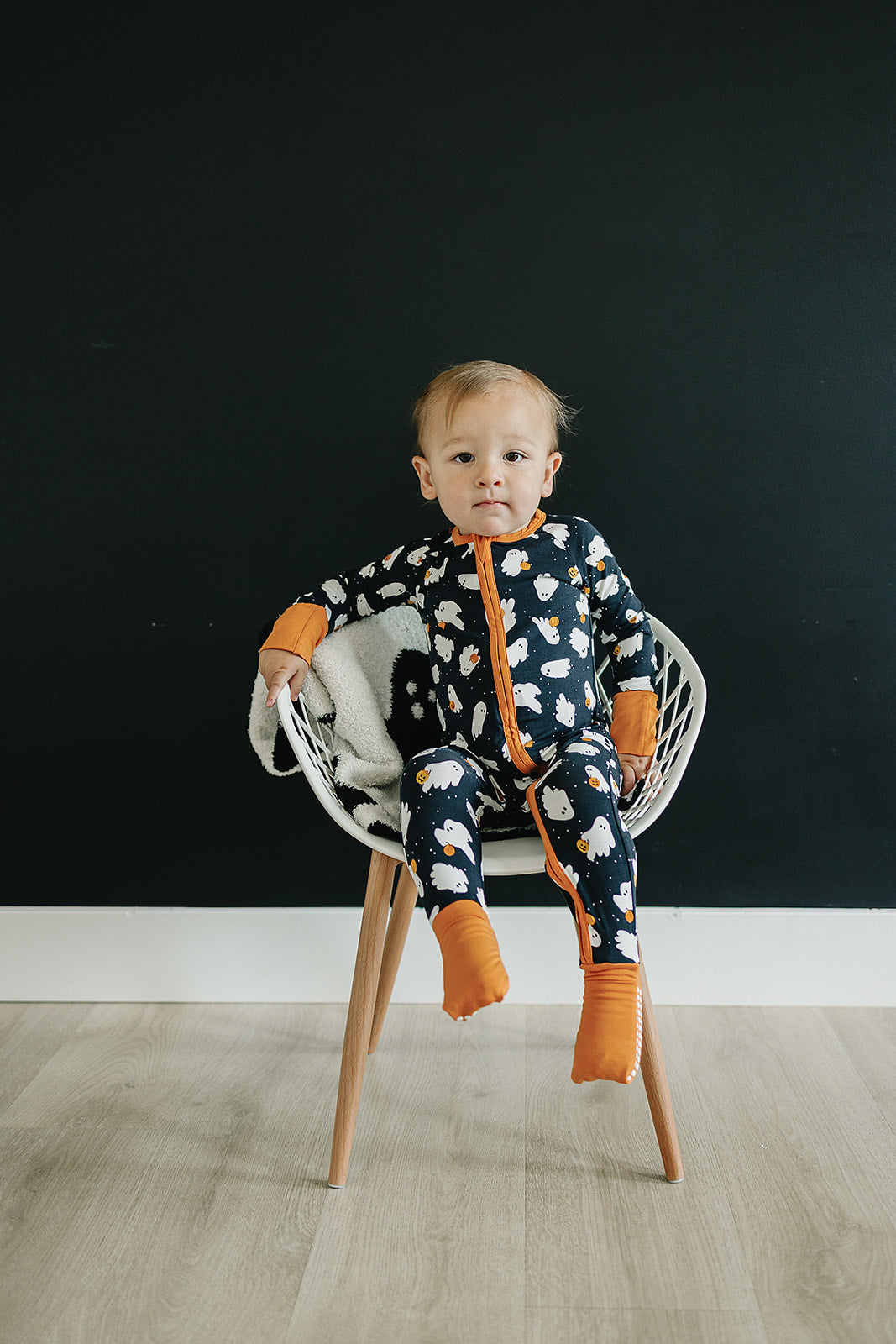 Ghosts Bamboo Zipper Mebie Baby