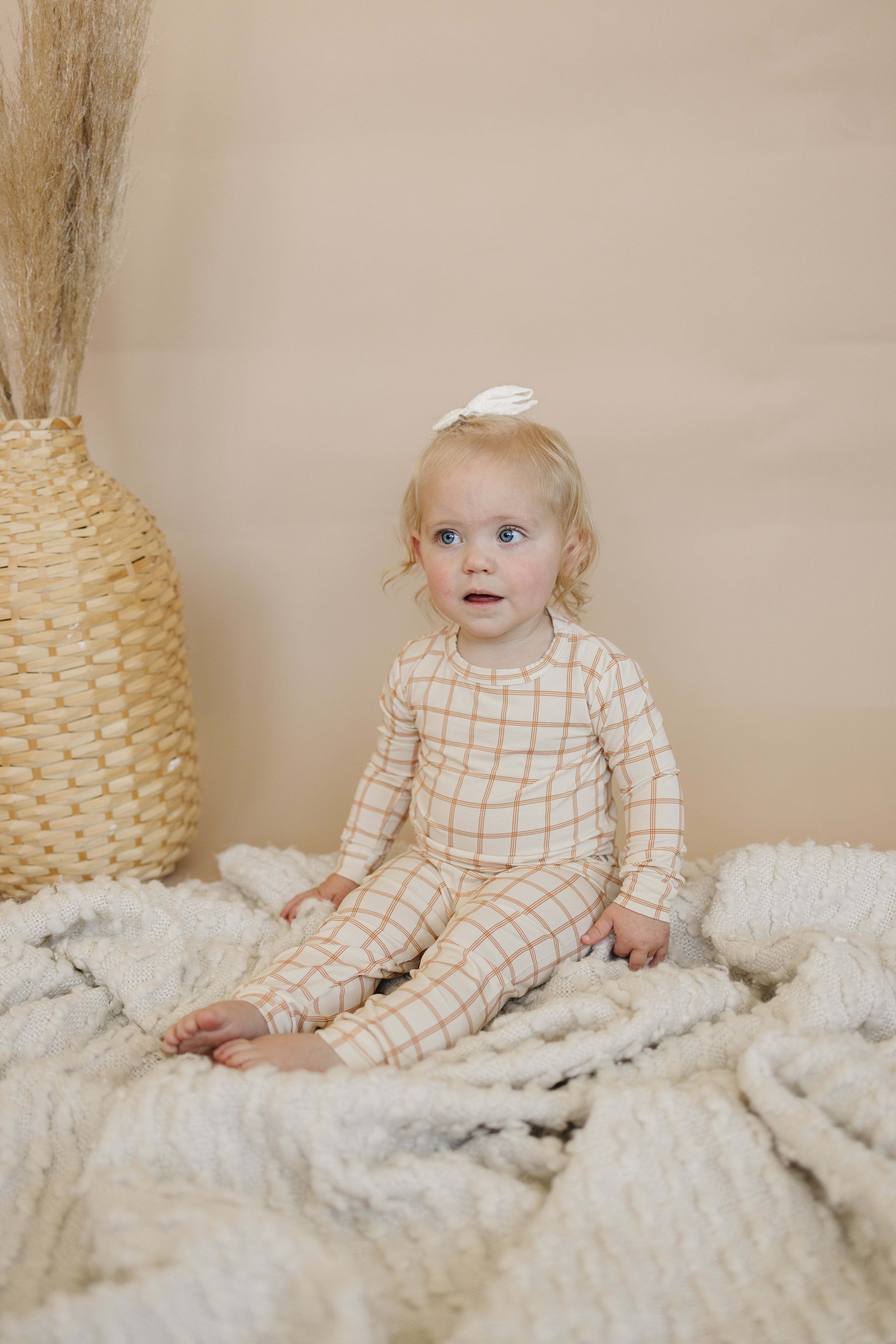 Pumpkin Plaid 2pc Bamboo Pajamas