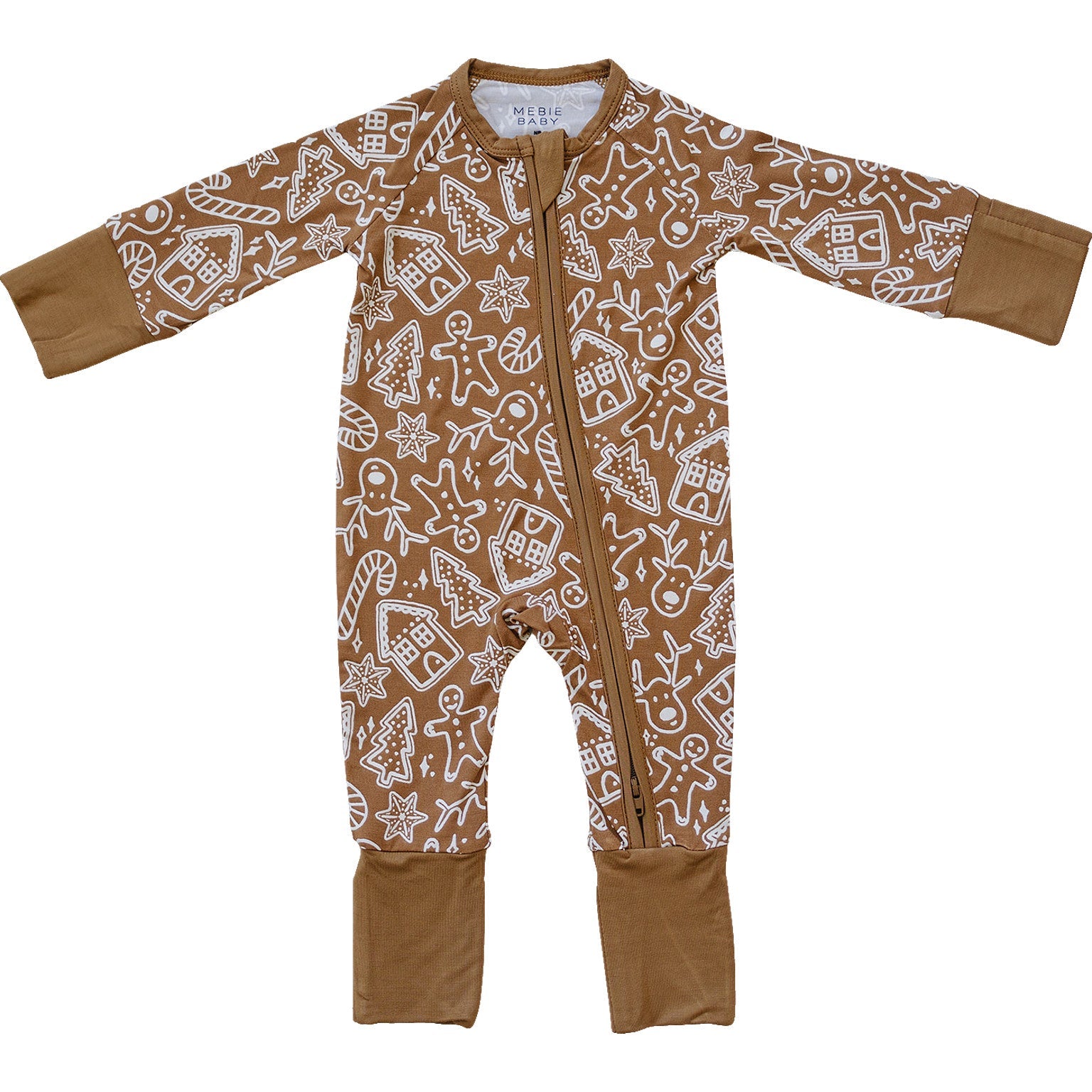 Gingerbread Bamboo Zipper Mebie Baby