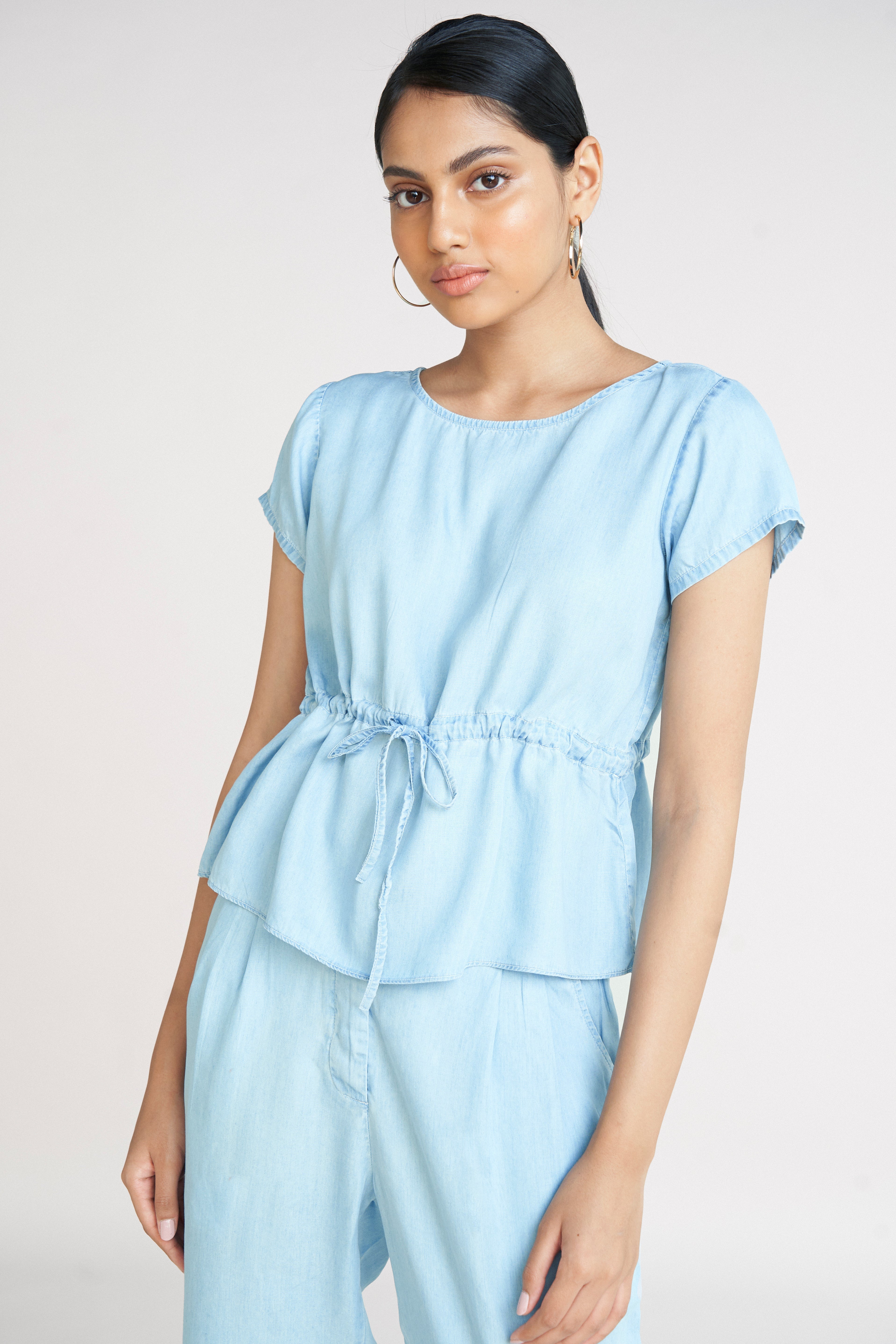 A Sweet Escape Top - Ocean Blue