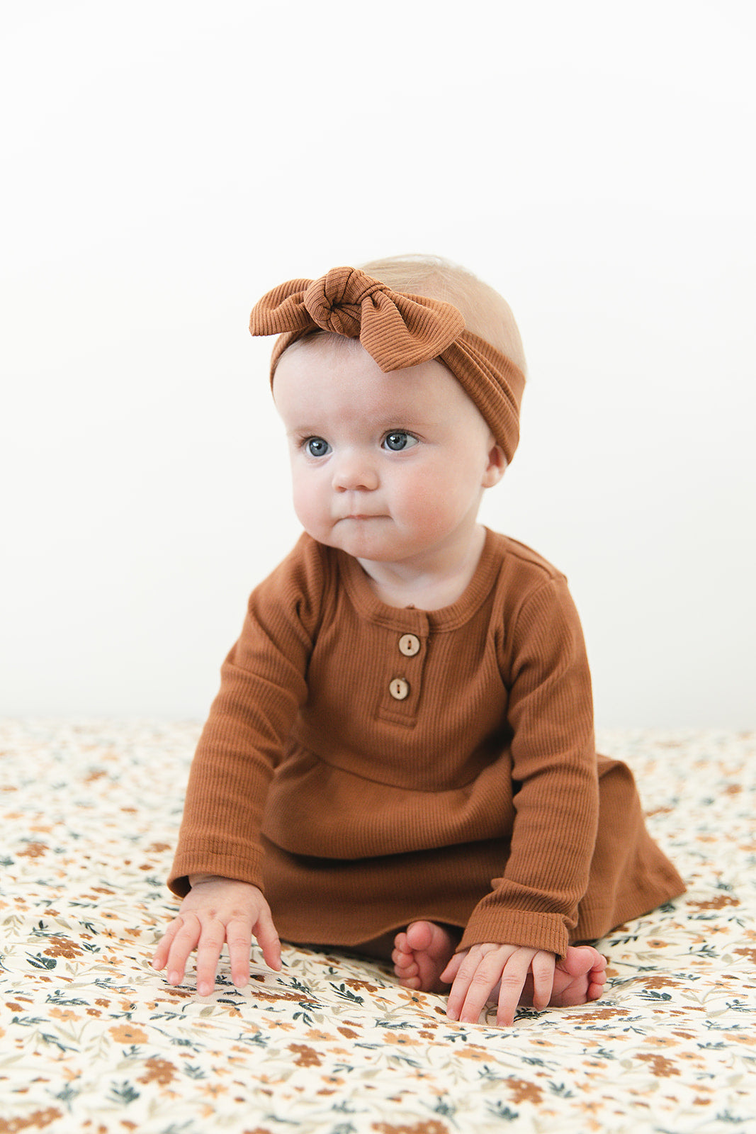 Harvest Floral Muslin Crib Sheet  Mebie Baby