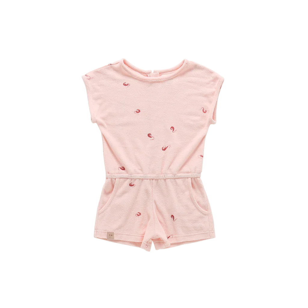 Terry Romper - Pink