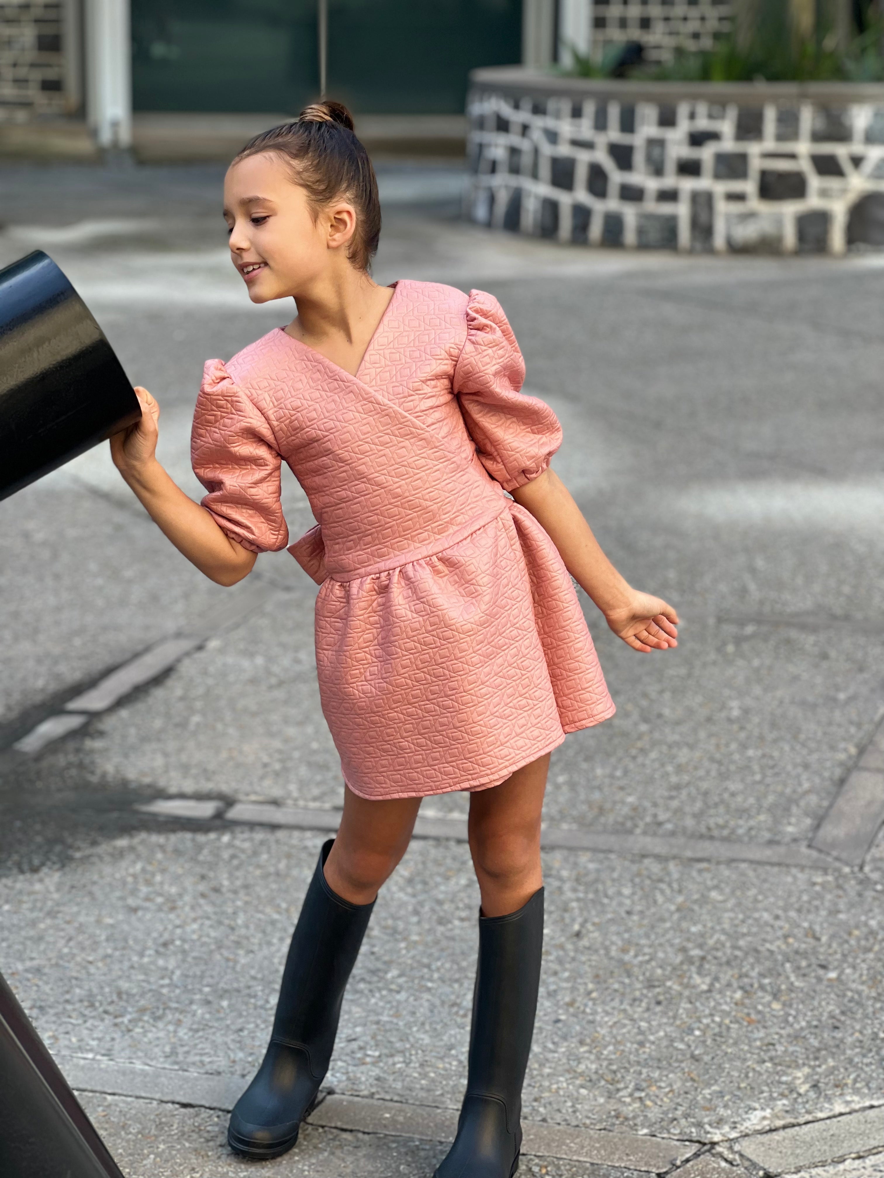 Pink Wrap Dress - Pink