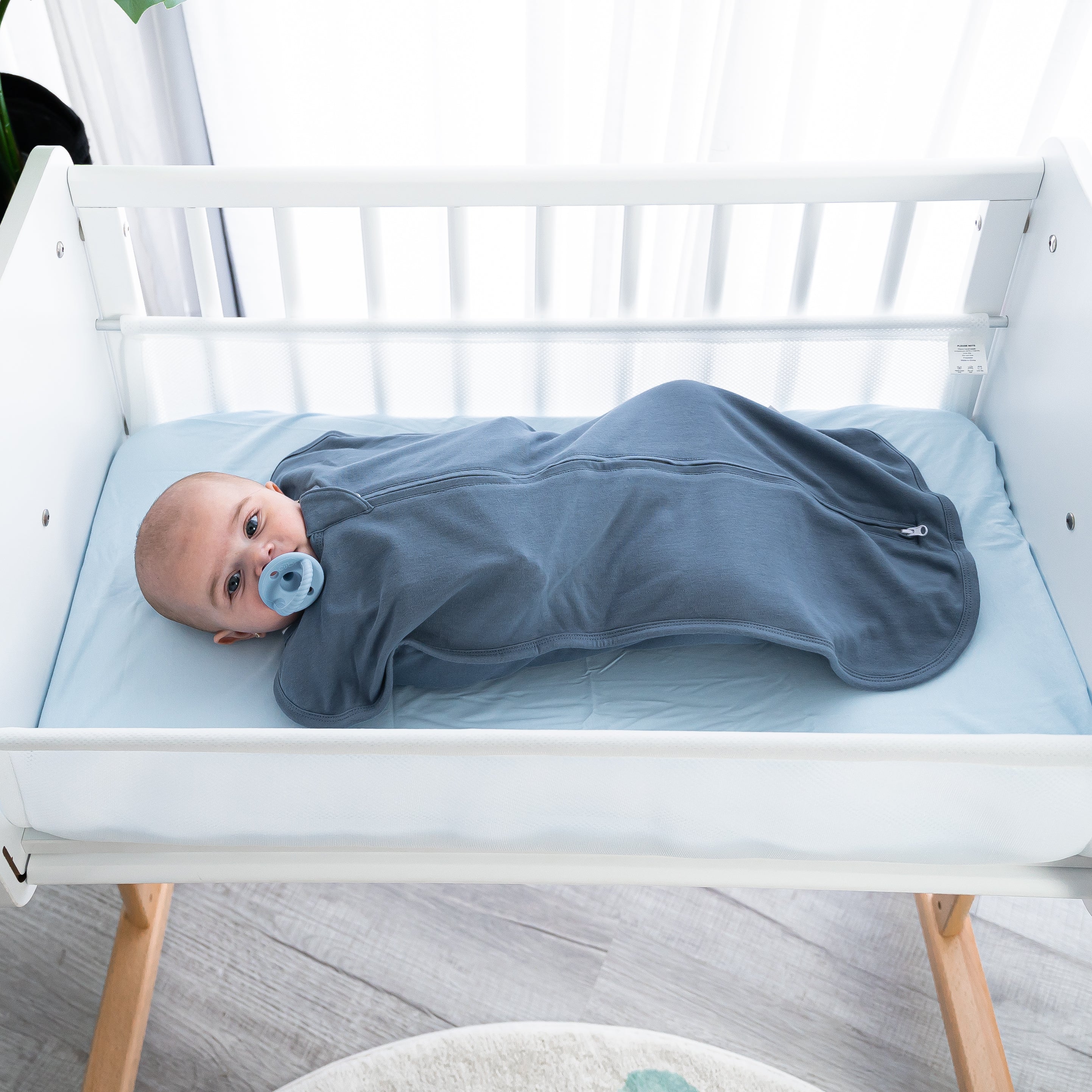 Easy Zipper Swaddle Blankets in Nomadic Blue, Azul