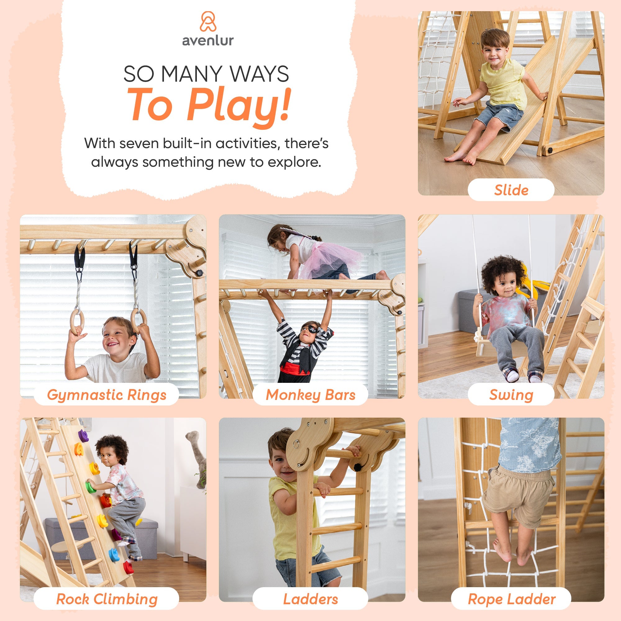 Chestnut | Foldable Jungle Gym