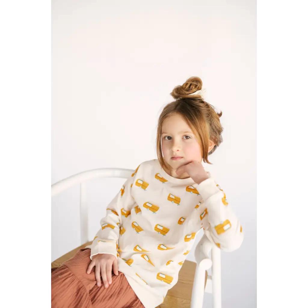 "The Stover" Retro Camper Kid's Pullover
