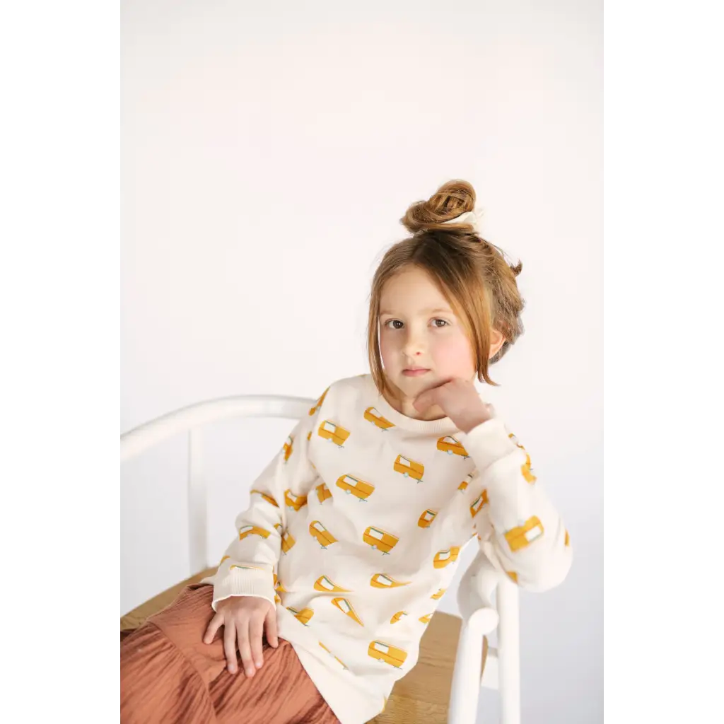 "The Stover" Retro Camper Kid's Pullover