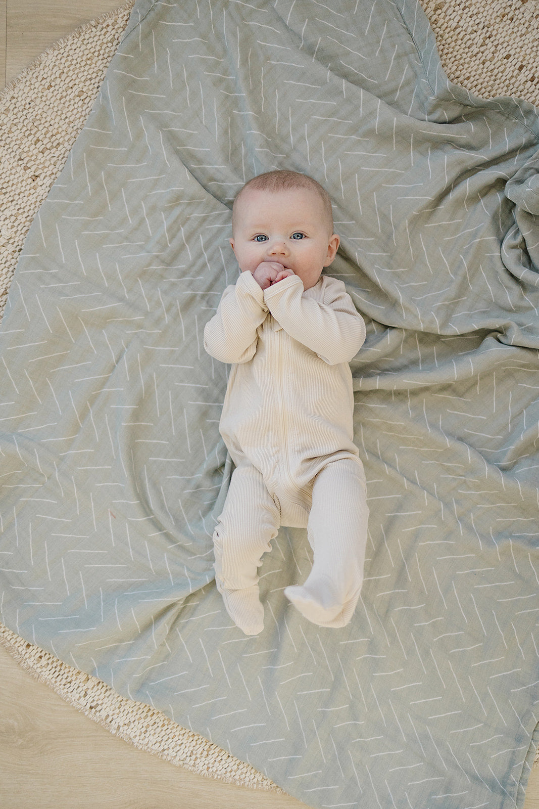 Desert Sage Muslin Quilt Mebie Baby