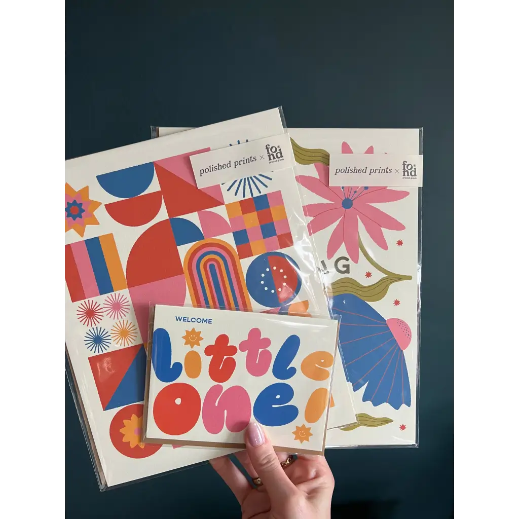 Colorful Retro Greeting Cards by Fond Printed Goods