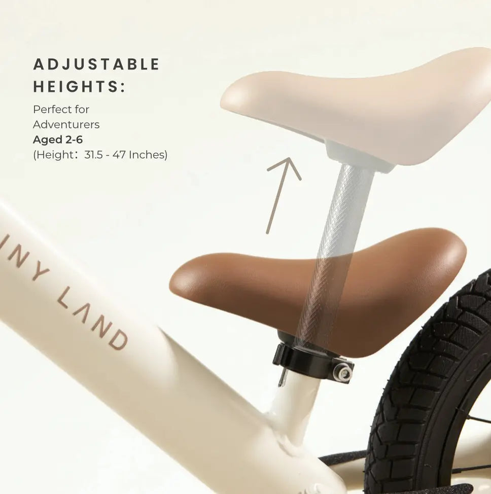 Tiny Land® Balance Bike - Milky White Push & Pedal Riding Vehicles Tiny Land