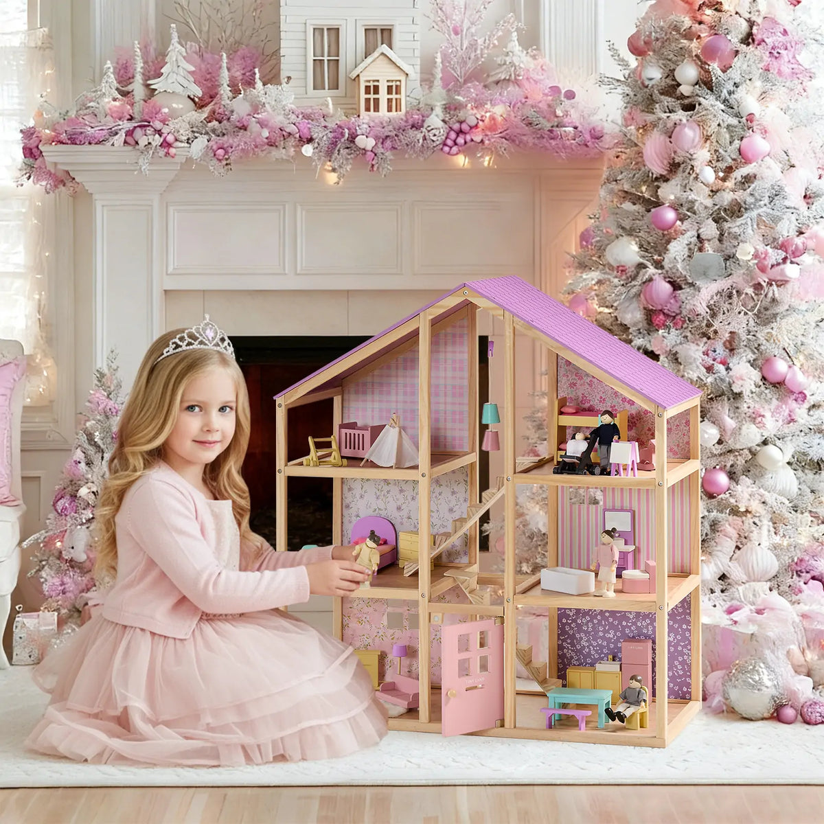 Tiny Land® Sweetwood Dollhouse without Dolls