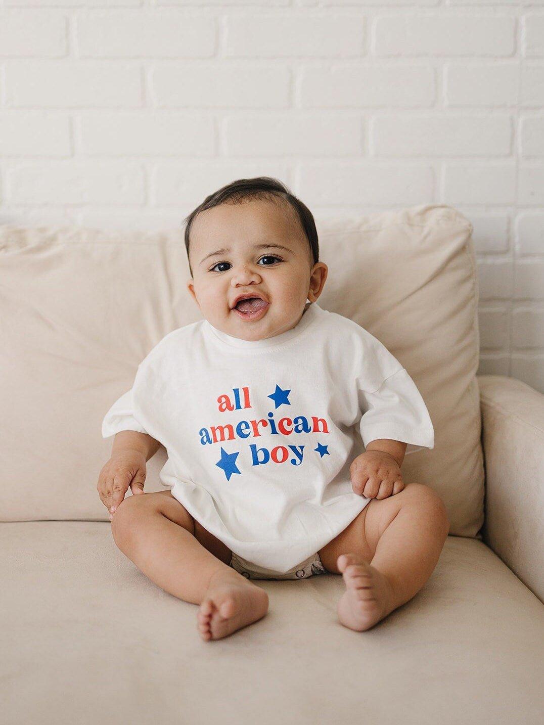 All American Boy T-Shirt Romper