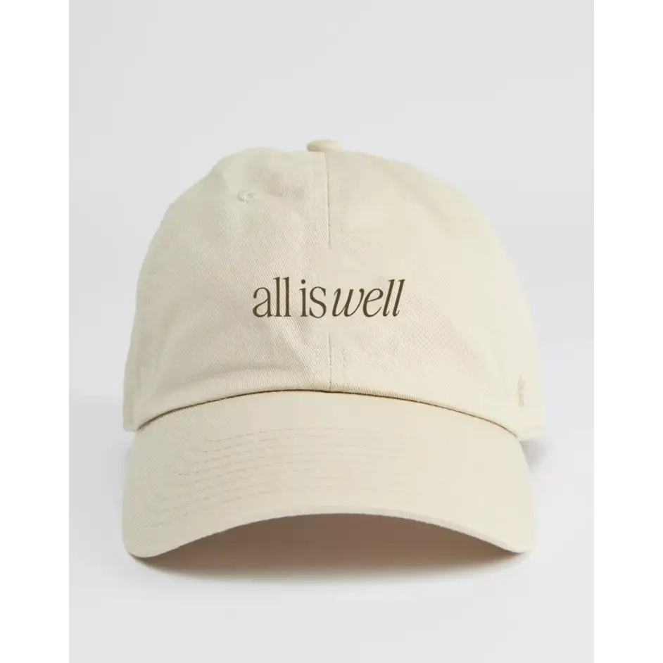 All is Well Embroidered Baseball Hat
