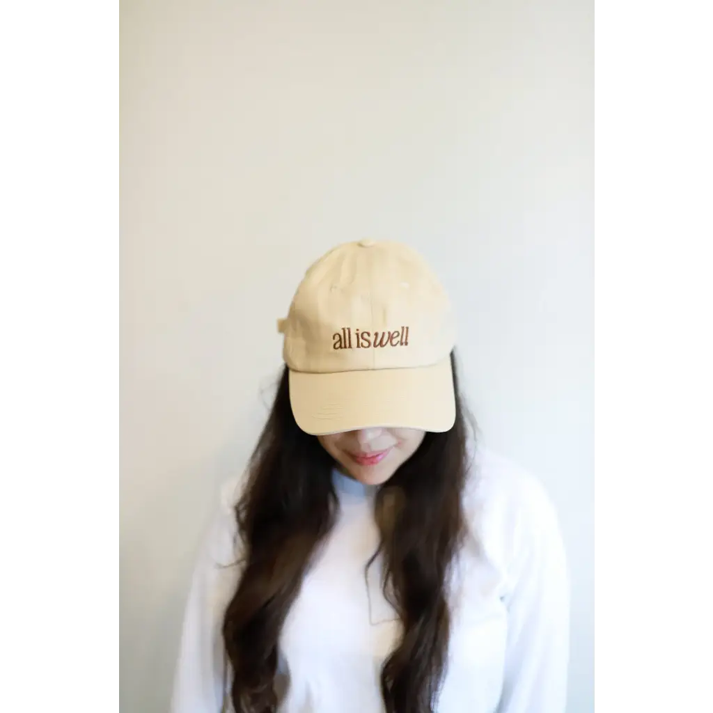 All is Well Embroidered Baseball Hat