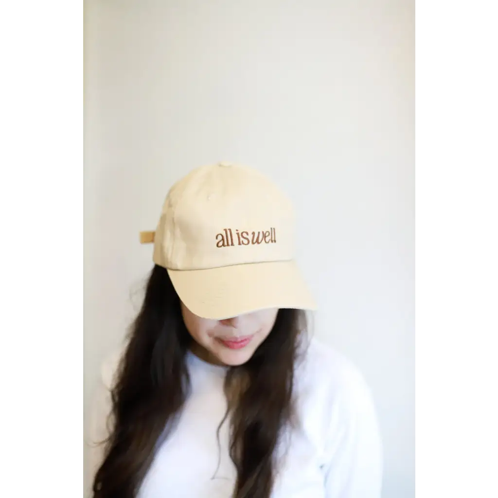 All is Well Embroidered Baseball Hat