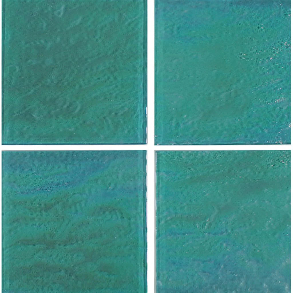 Green 6"x6" Glass Pool Tile Elegant Glass Series - Aquatica Collection