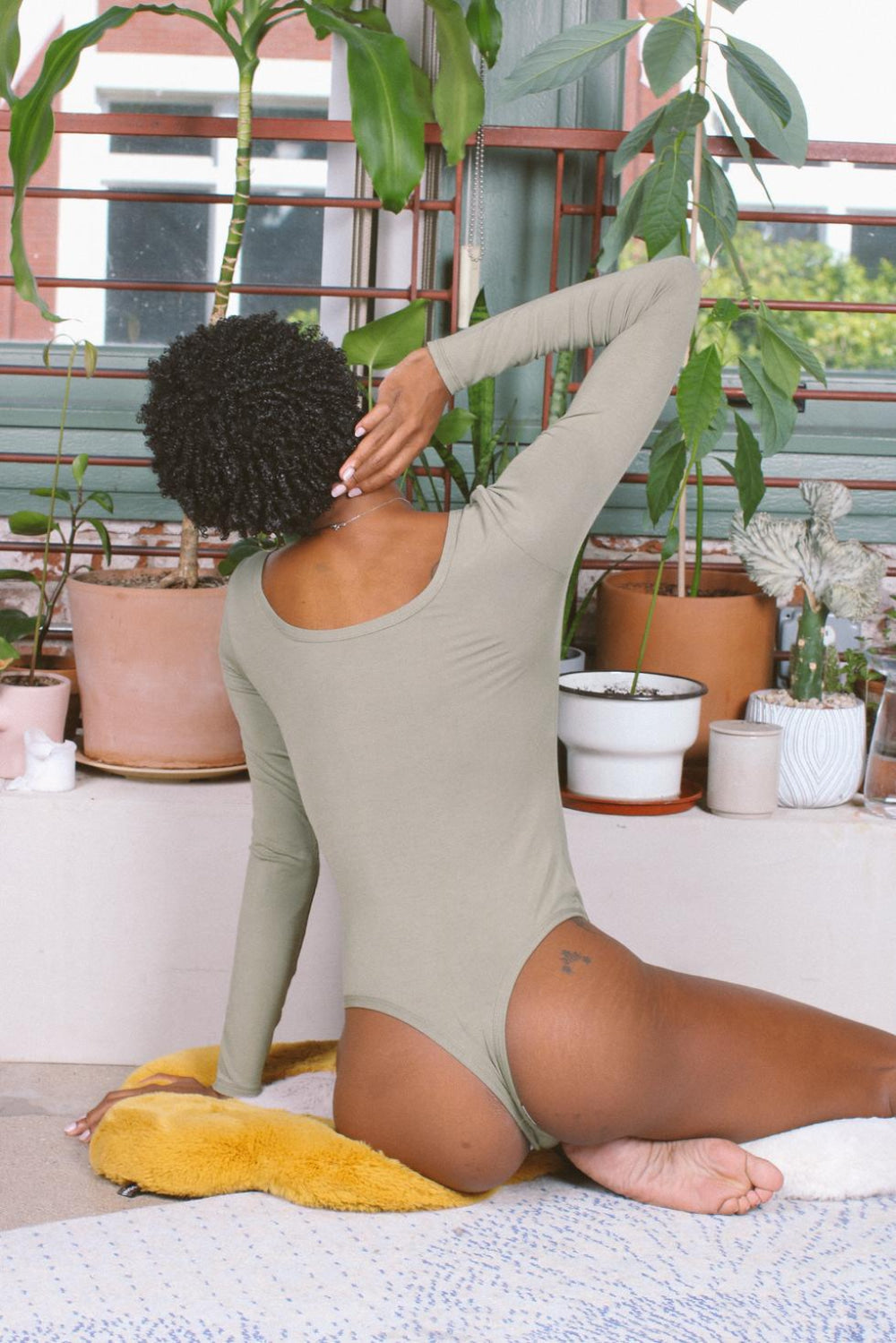 Arlin Bodysuit - Sage - FINAL SALE