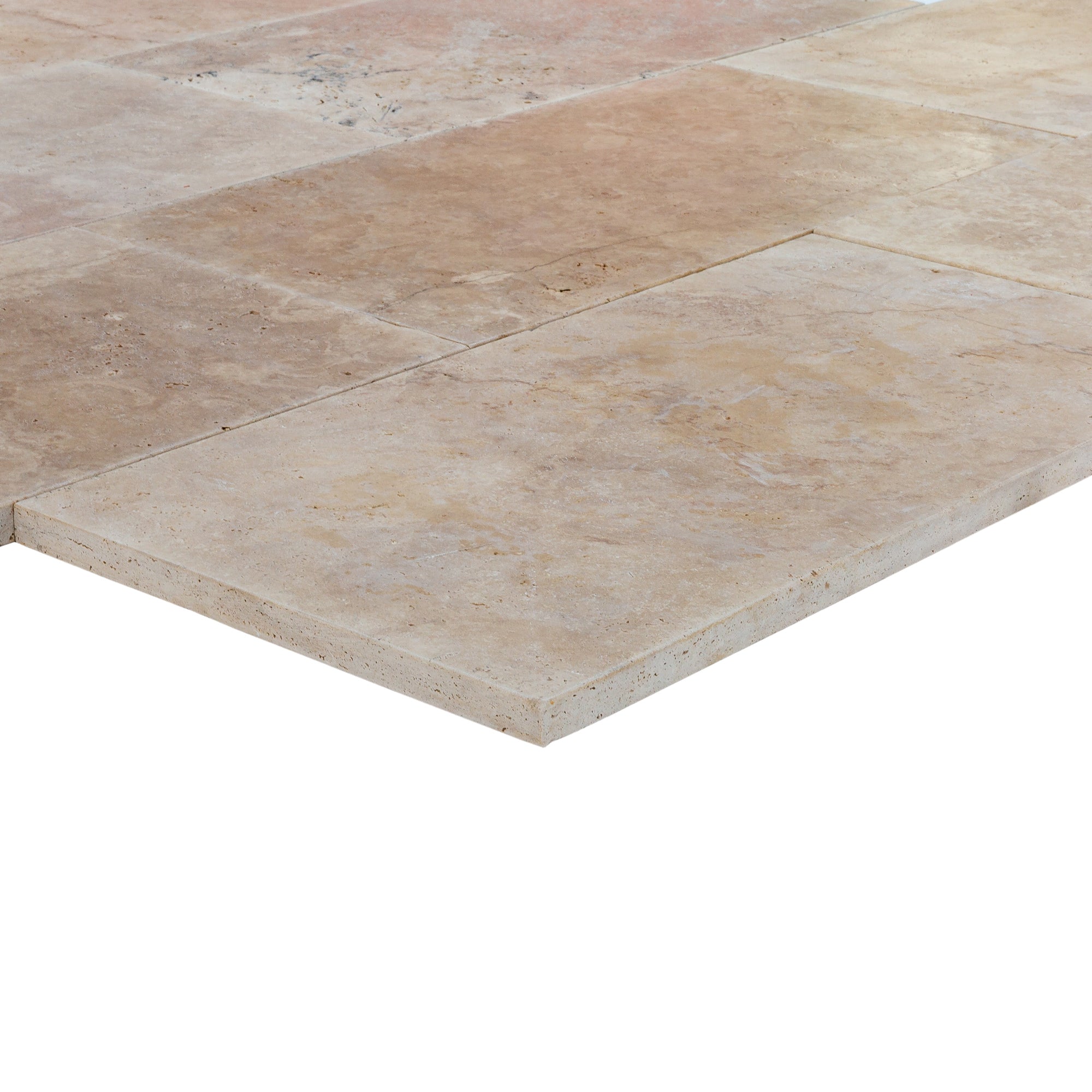 Travertine Aspendos Beige Pavers Tumbled 18"x36"x1 1/4" - Belair Collection
