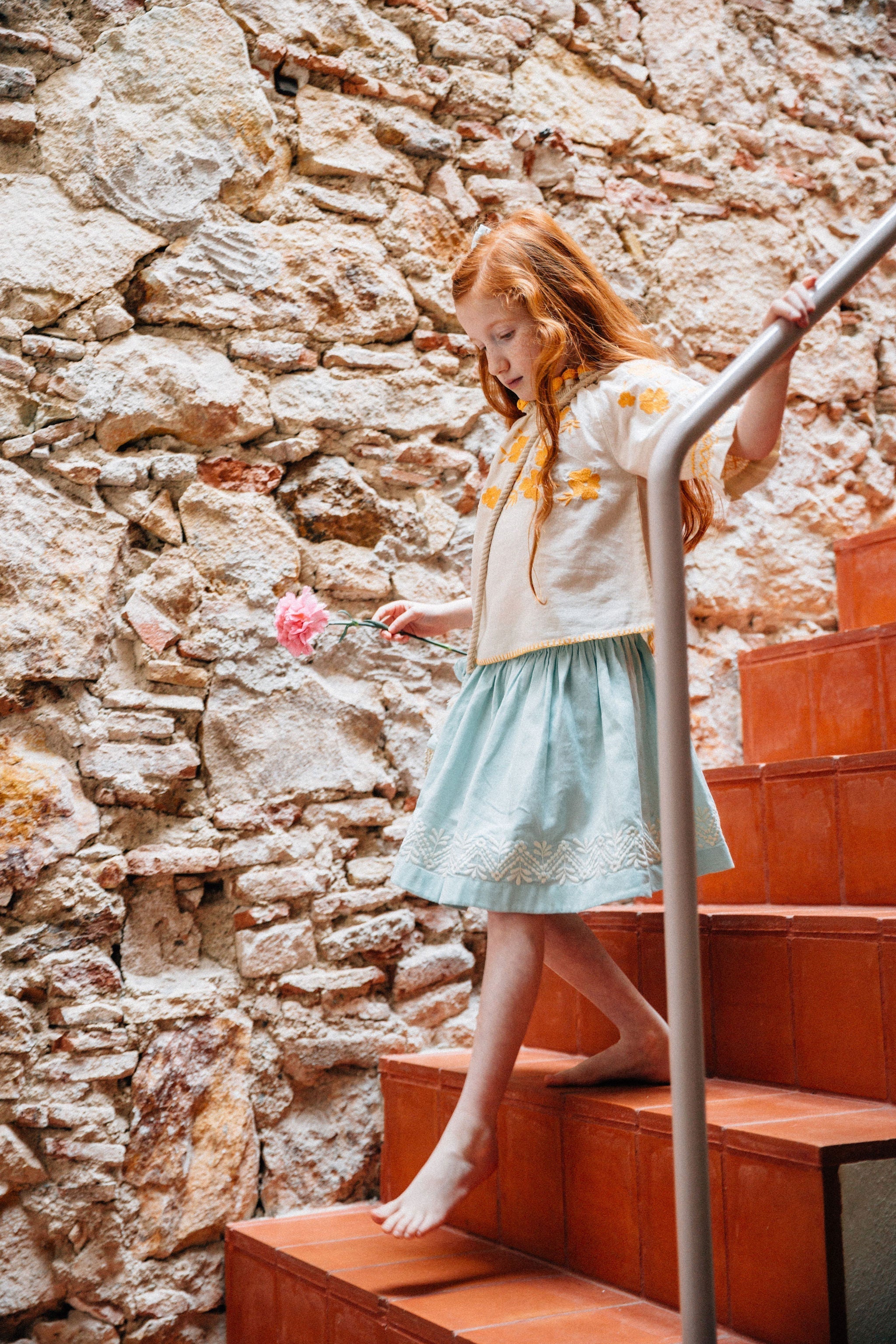 Marguerite Skirt - Blue Sky