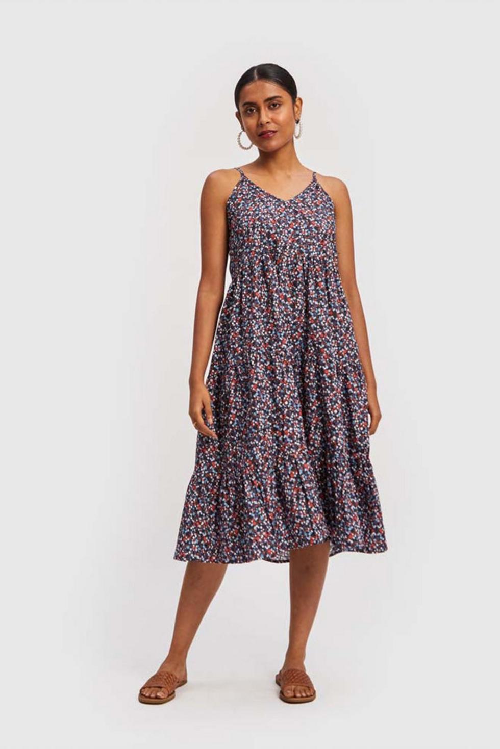 Strappy Midi Dress - Multi Mayhem