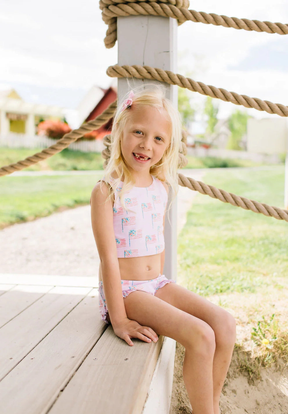 Ellie Swim - Pink Flags