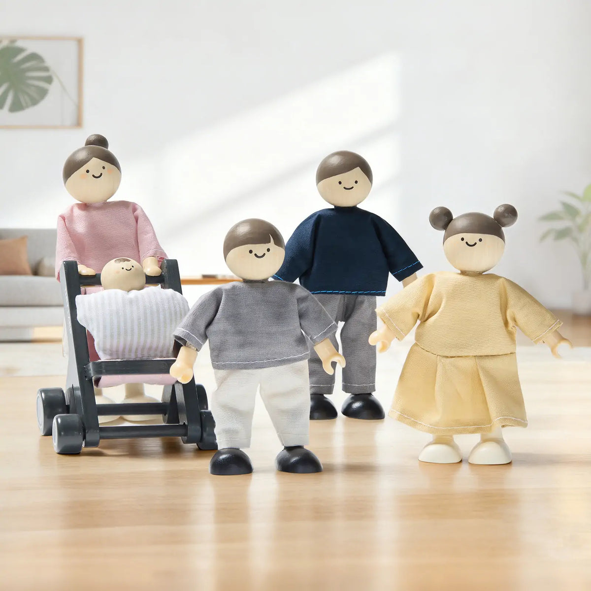 Tiny Land® Sweetwood Unicorn Dollhouse & Wooden Dollhouse Dolls