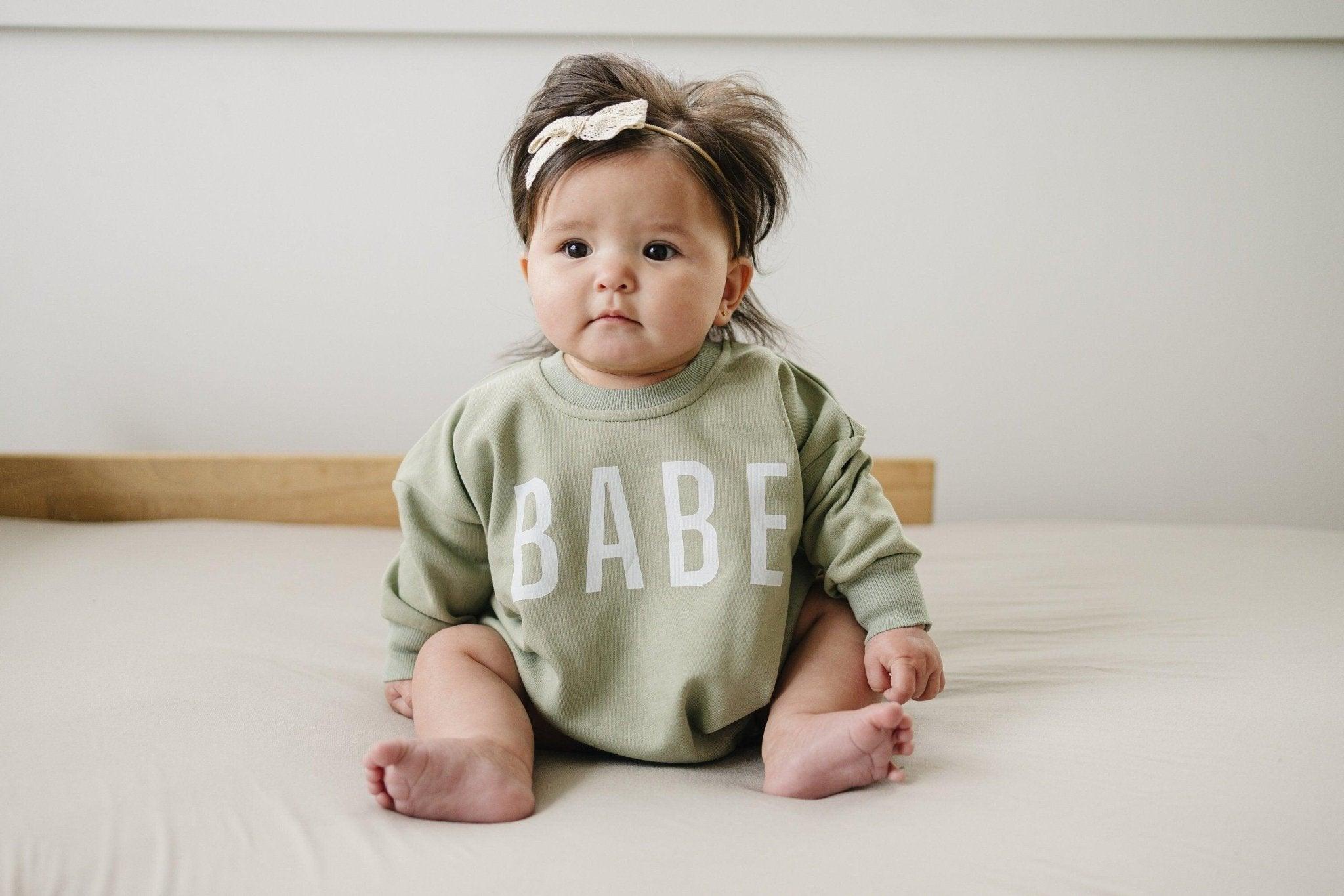 BABE Sweatshirt Romper *12-18m left