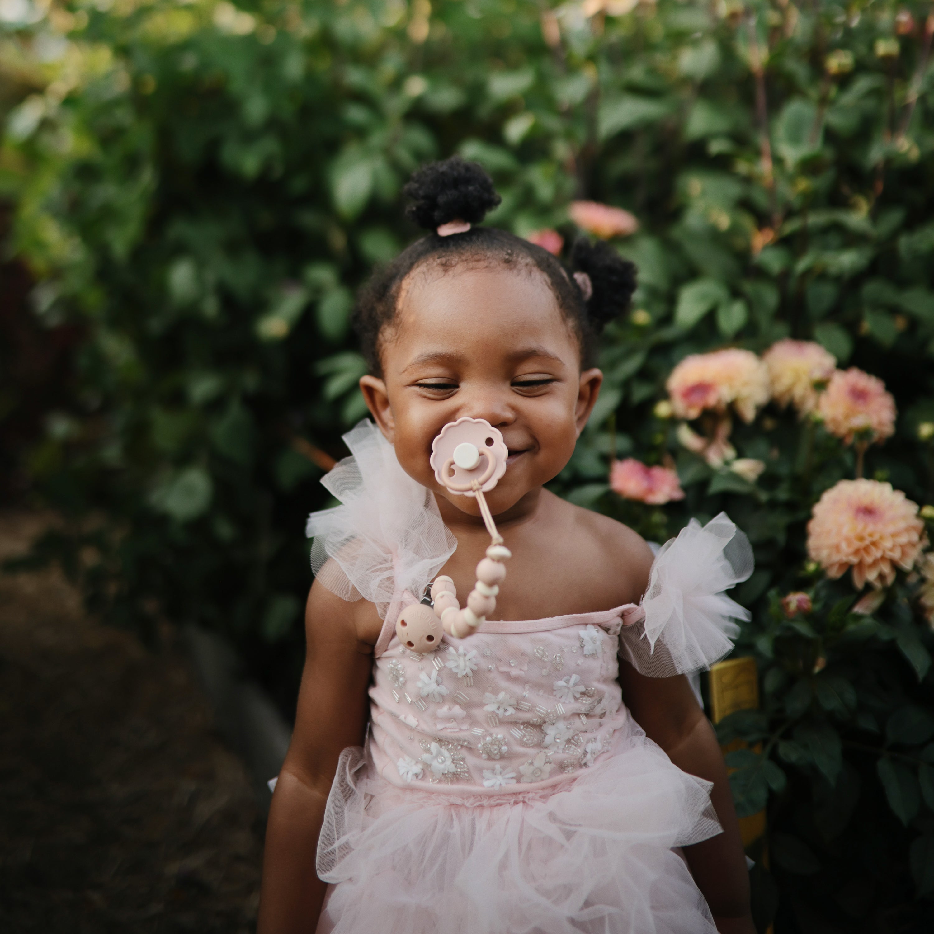 Silicone Pacifier Clip | Luna Pacifier Clip Mushie