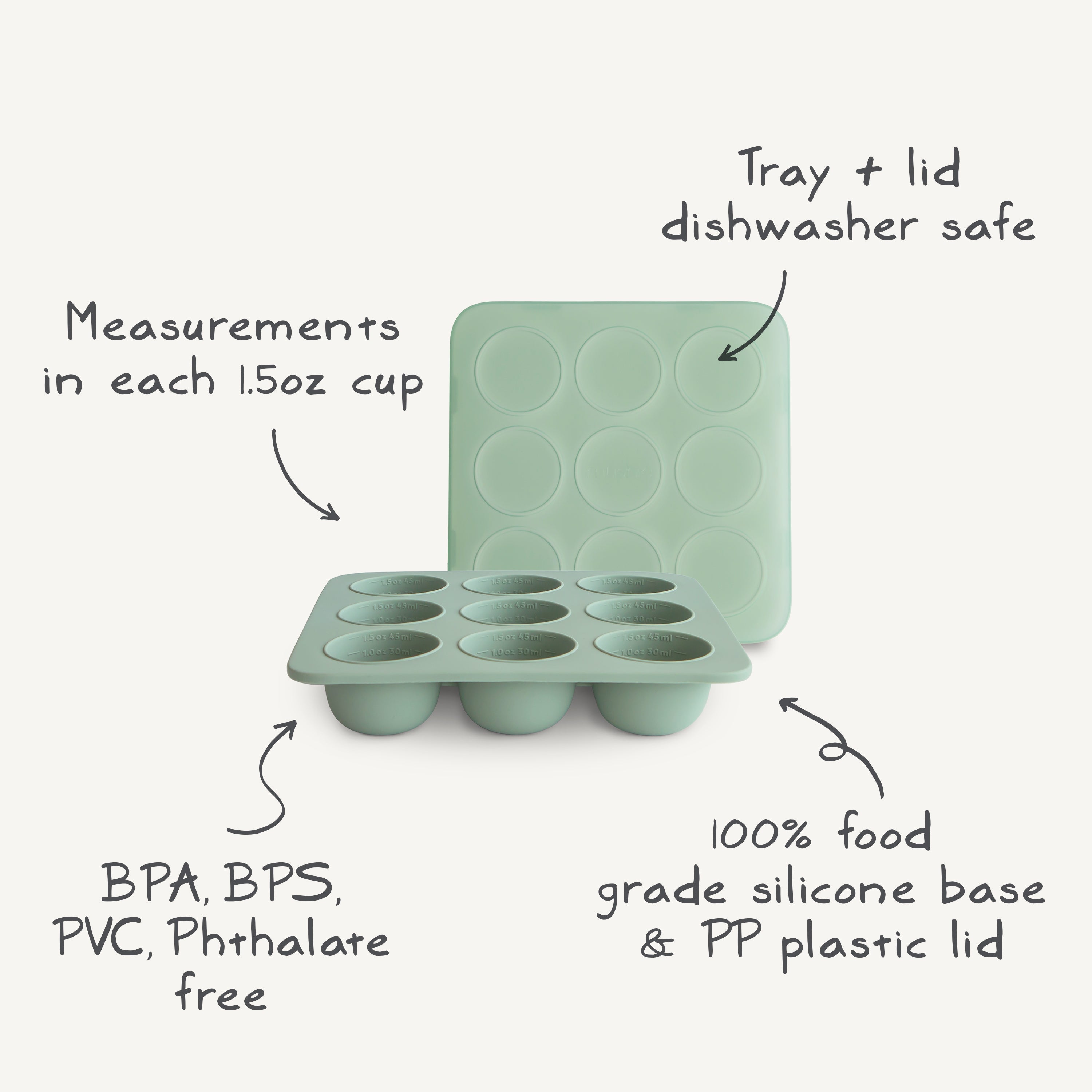 Baby Food Freezer Tray Baby Food Tray Mushie