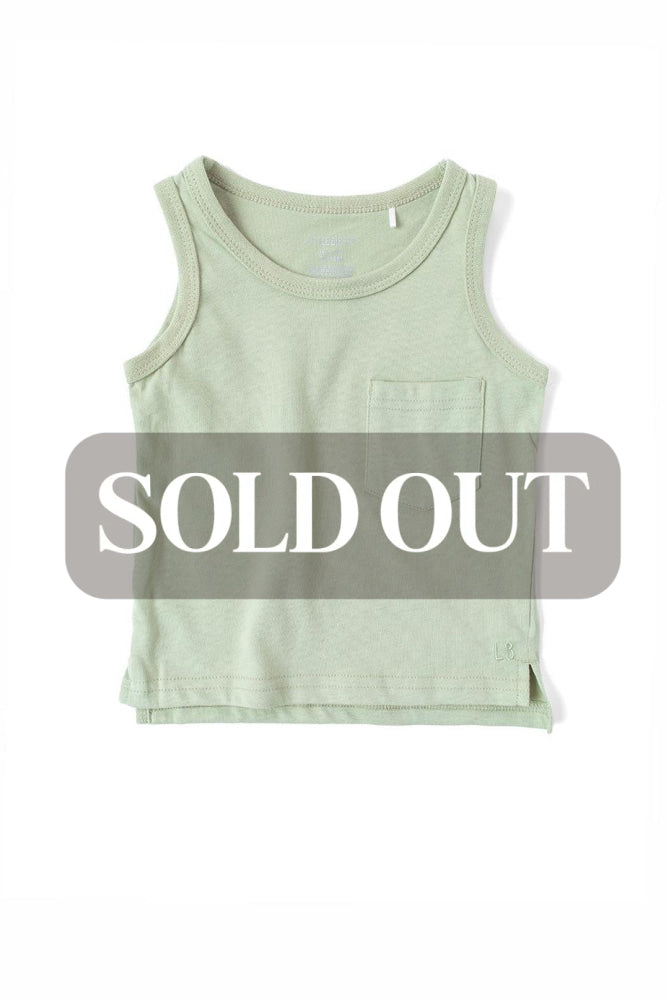 Baby Pocket Tank - Desert Sage