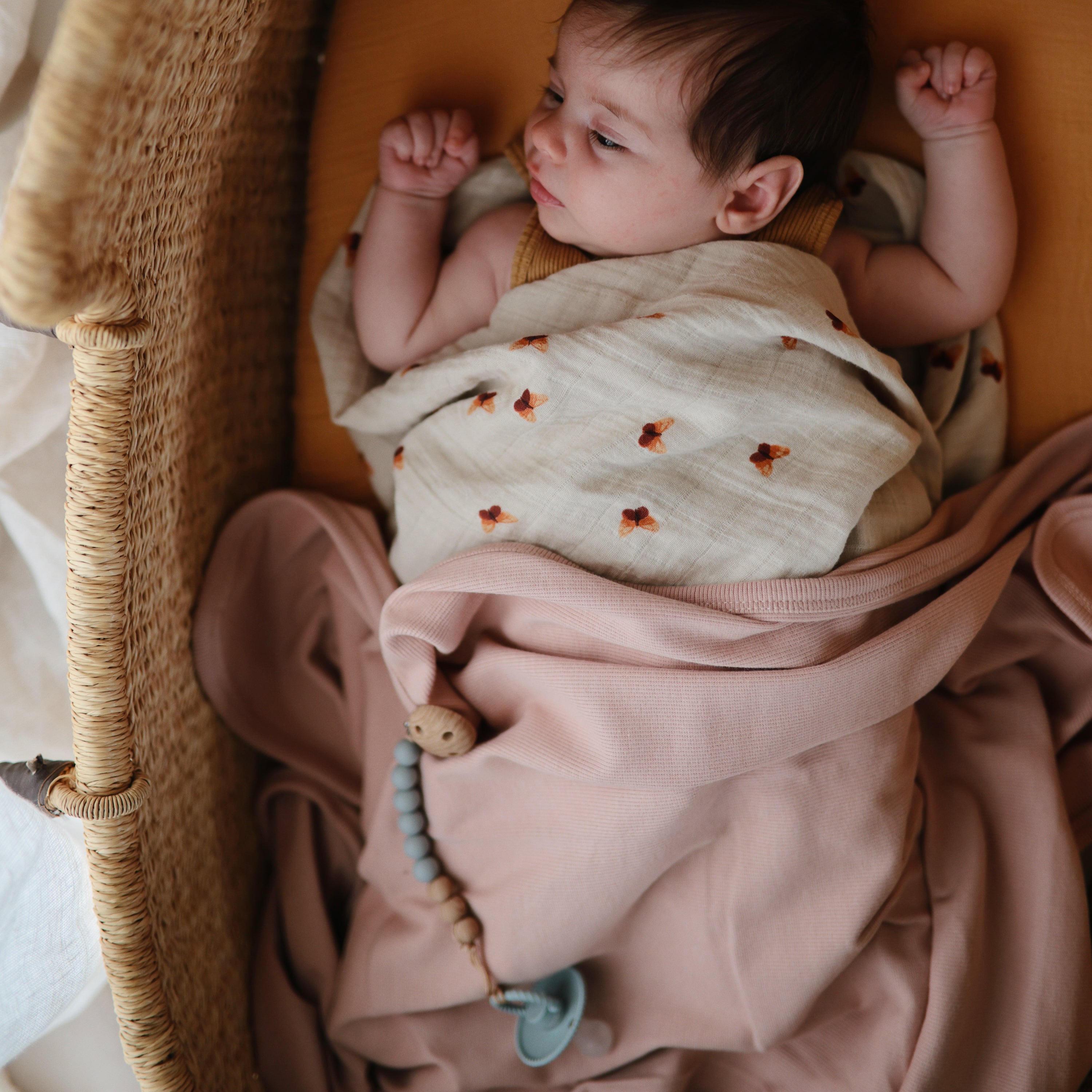 Silicone Pacifier Clip | Eva Pacifier Clip Mushie