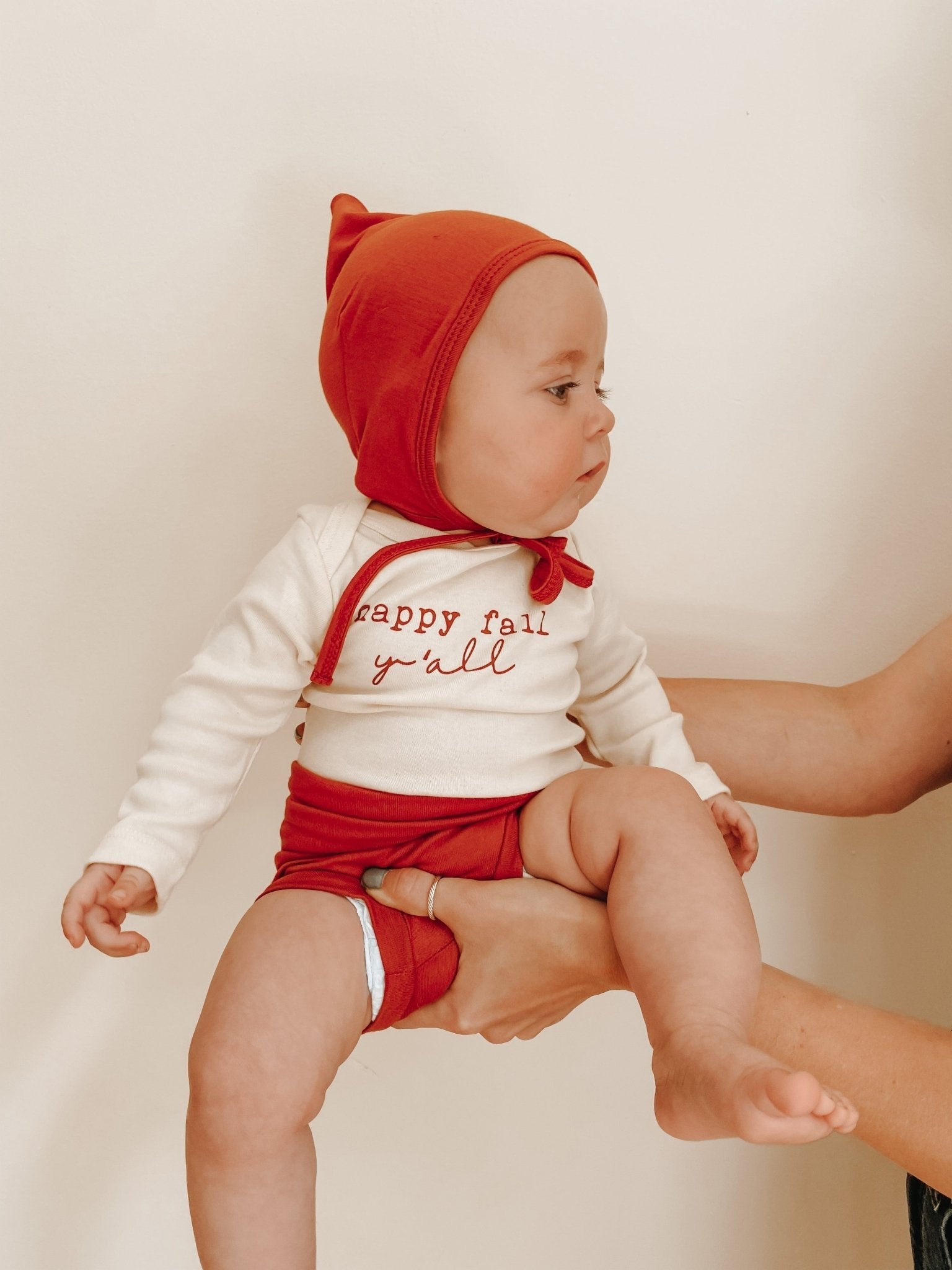 Bamboo Pixie Bonnet - Rust