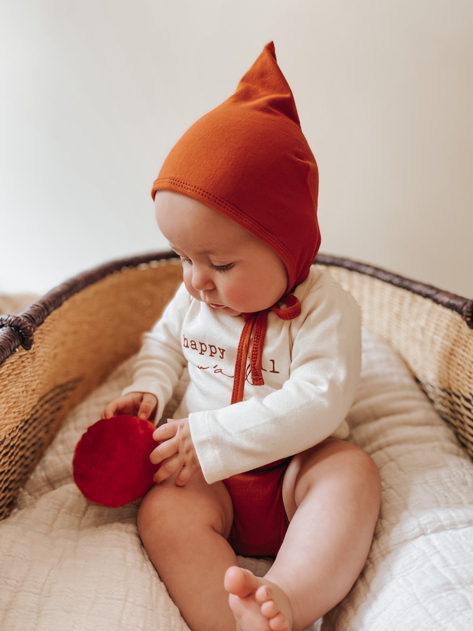 Bamboo Pixie Bonnet - Rust