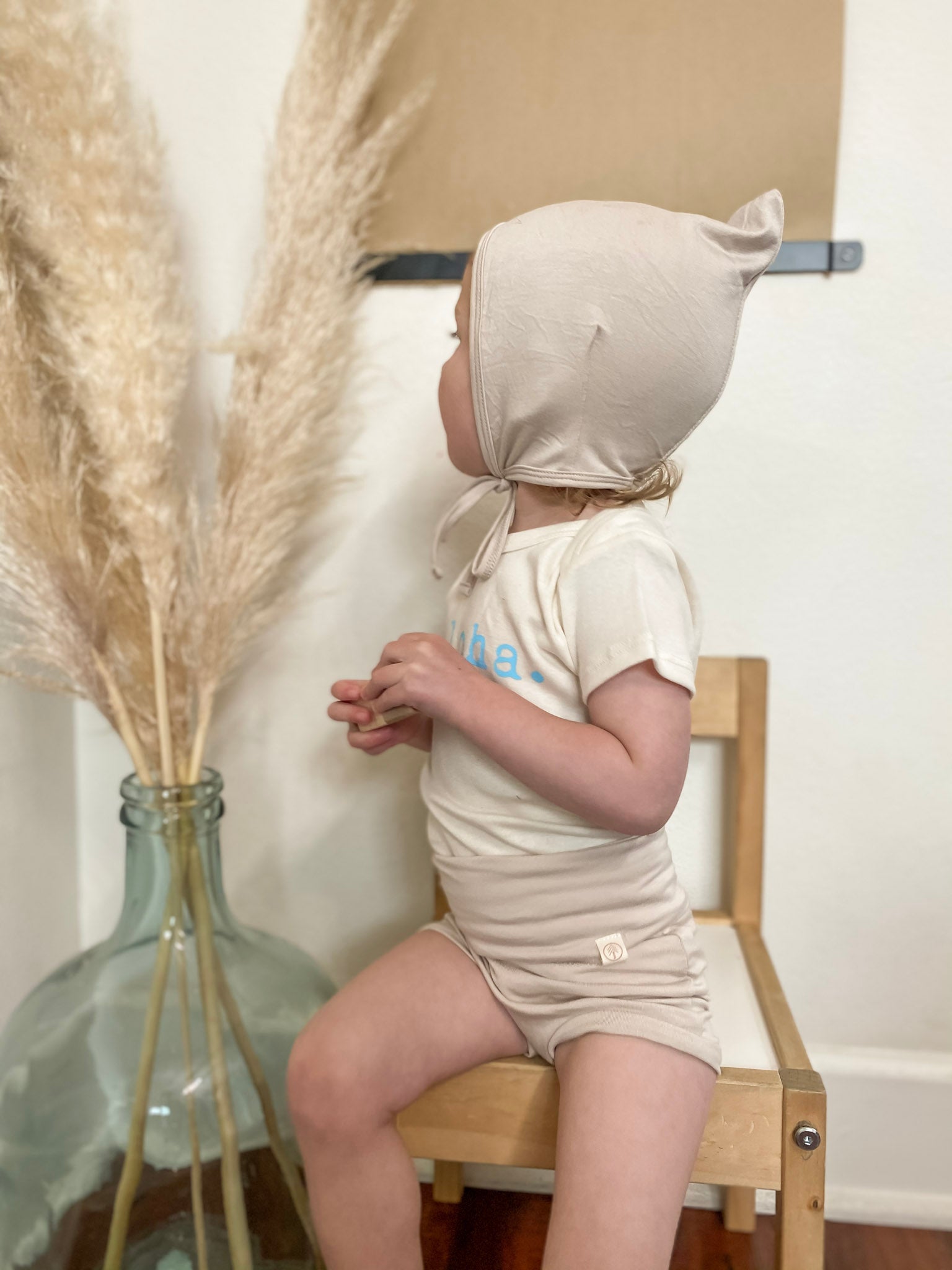Bamboo Pixie Bonnet - Sand