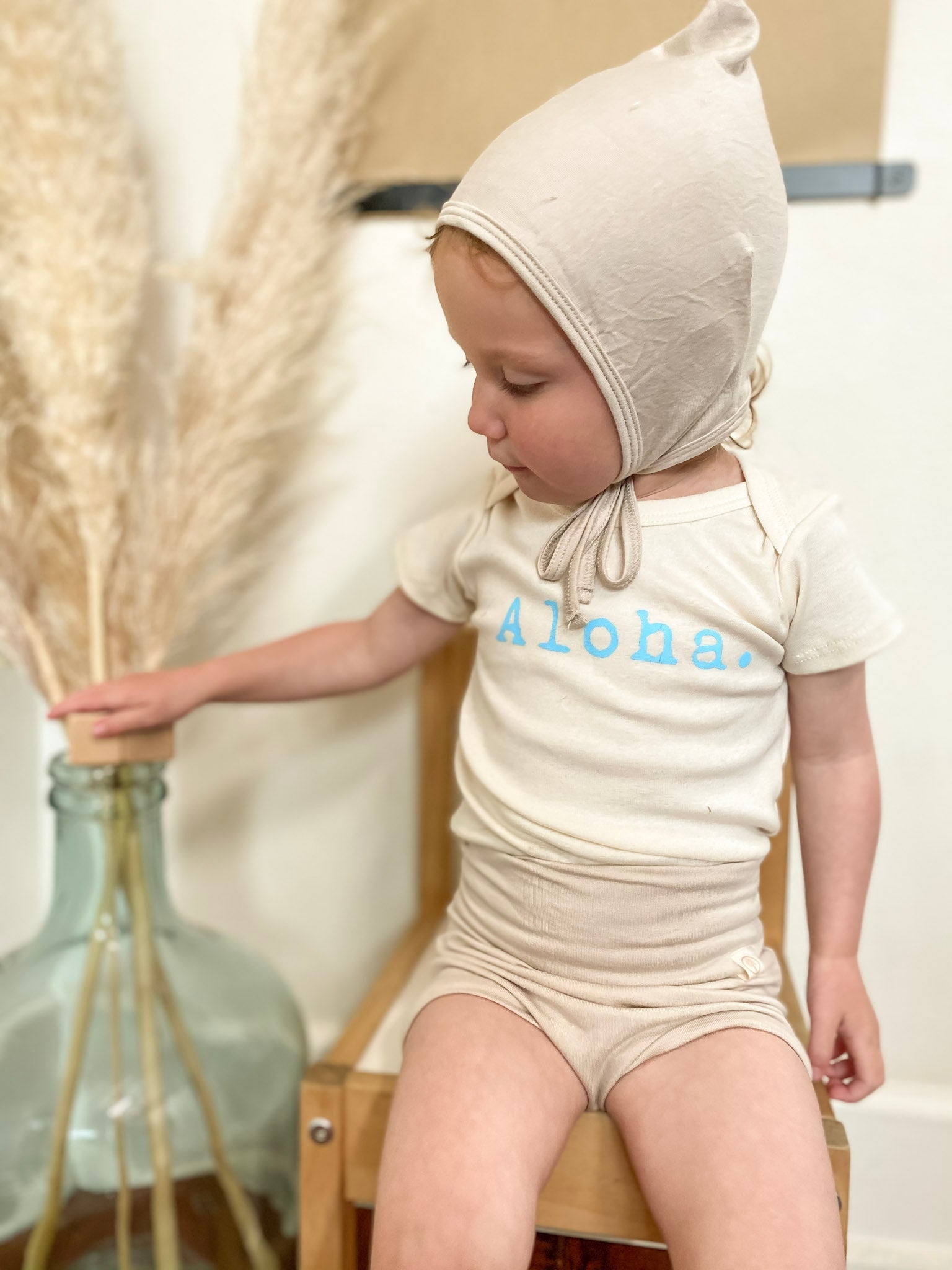 Bamboo Pixie Bonnet - Sand